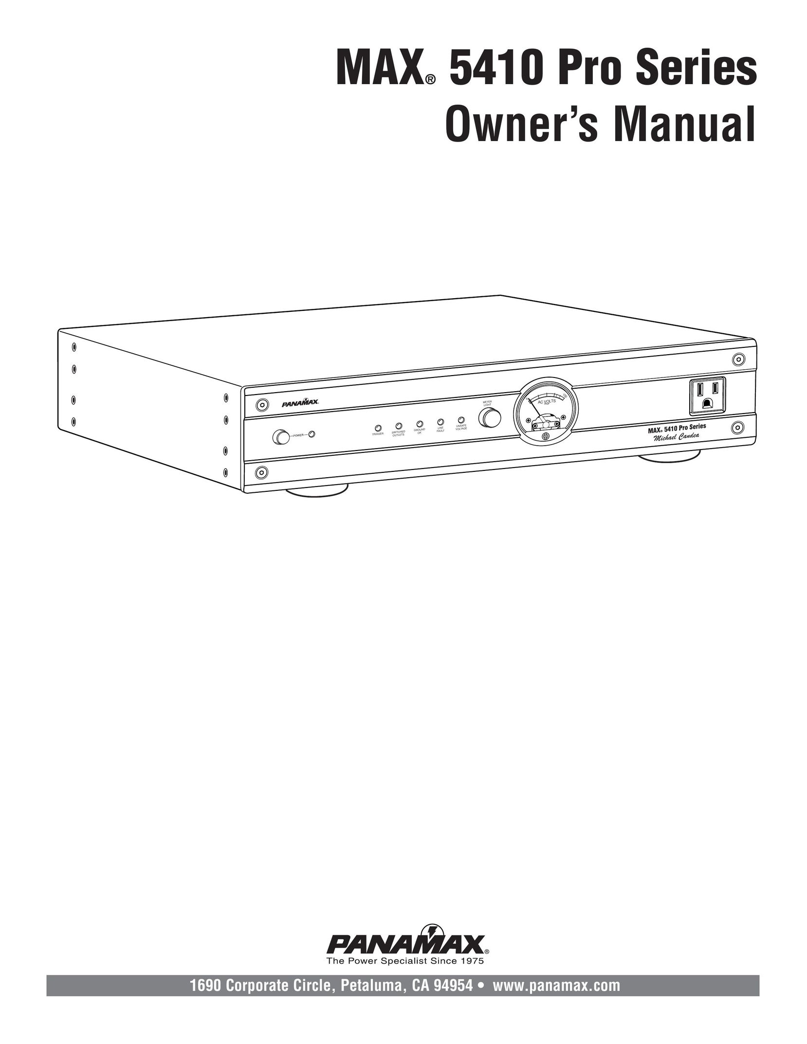 Panamax MAX 5410 Power Supply User Manual