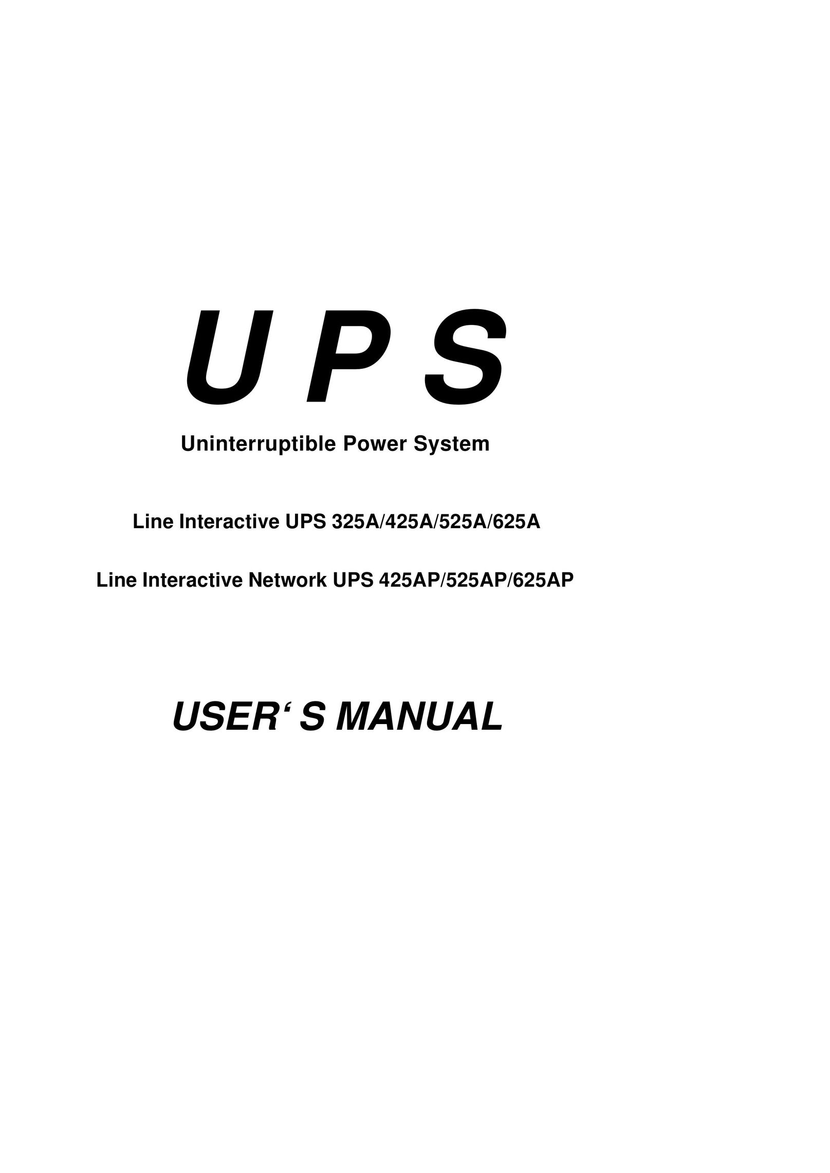 Powercom 325A Power Supply User Manual