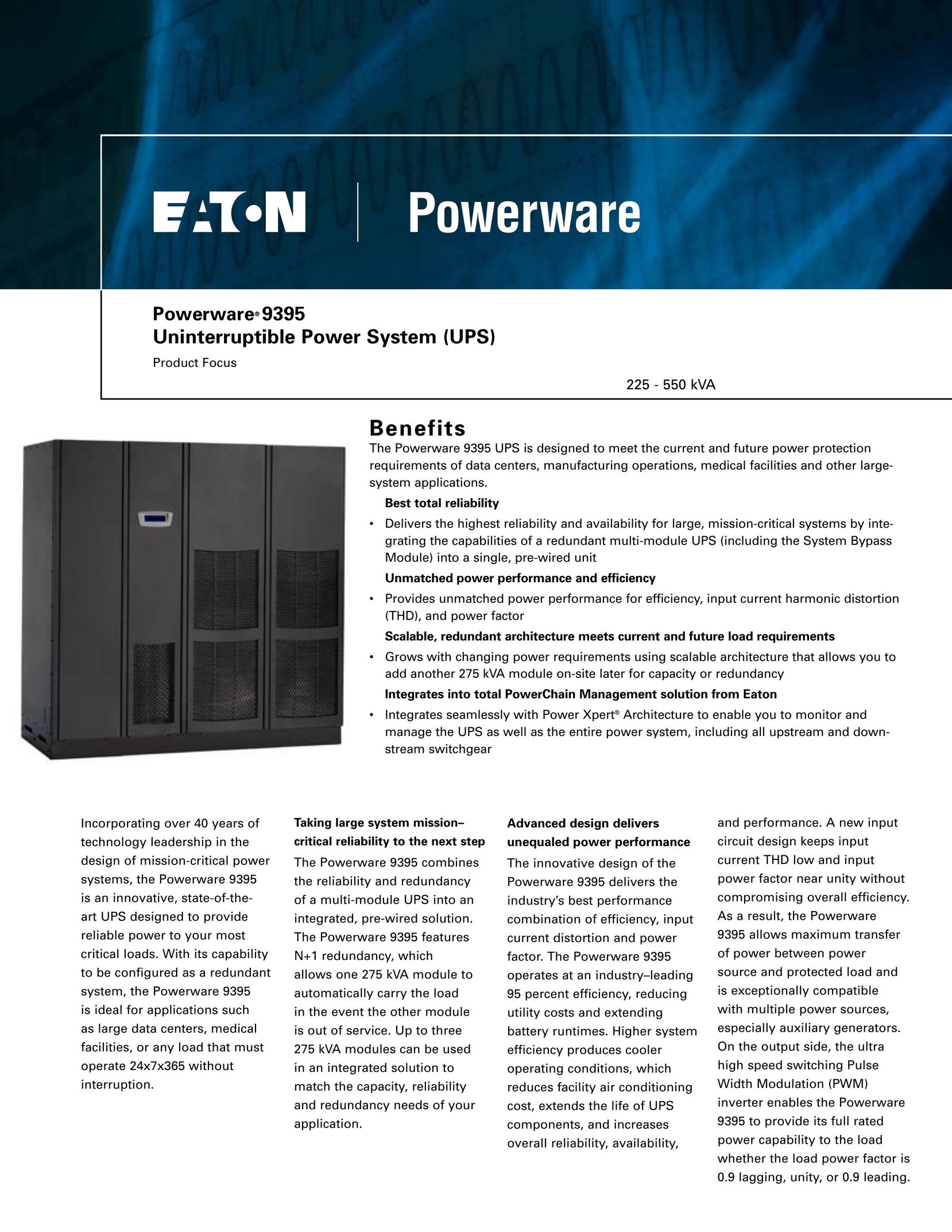 Powerware 9395 Power Supply User Manual