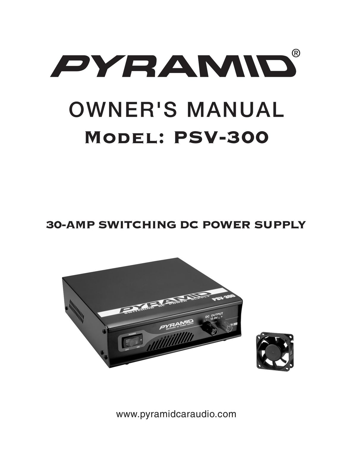Pyramid Car Audio PSV-300 Power Supply User Manual