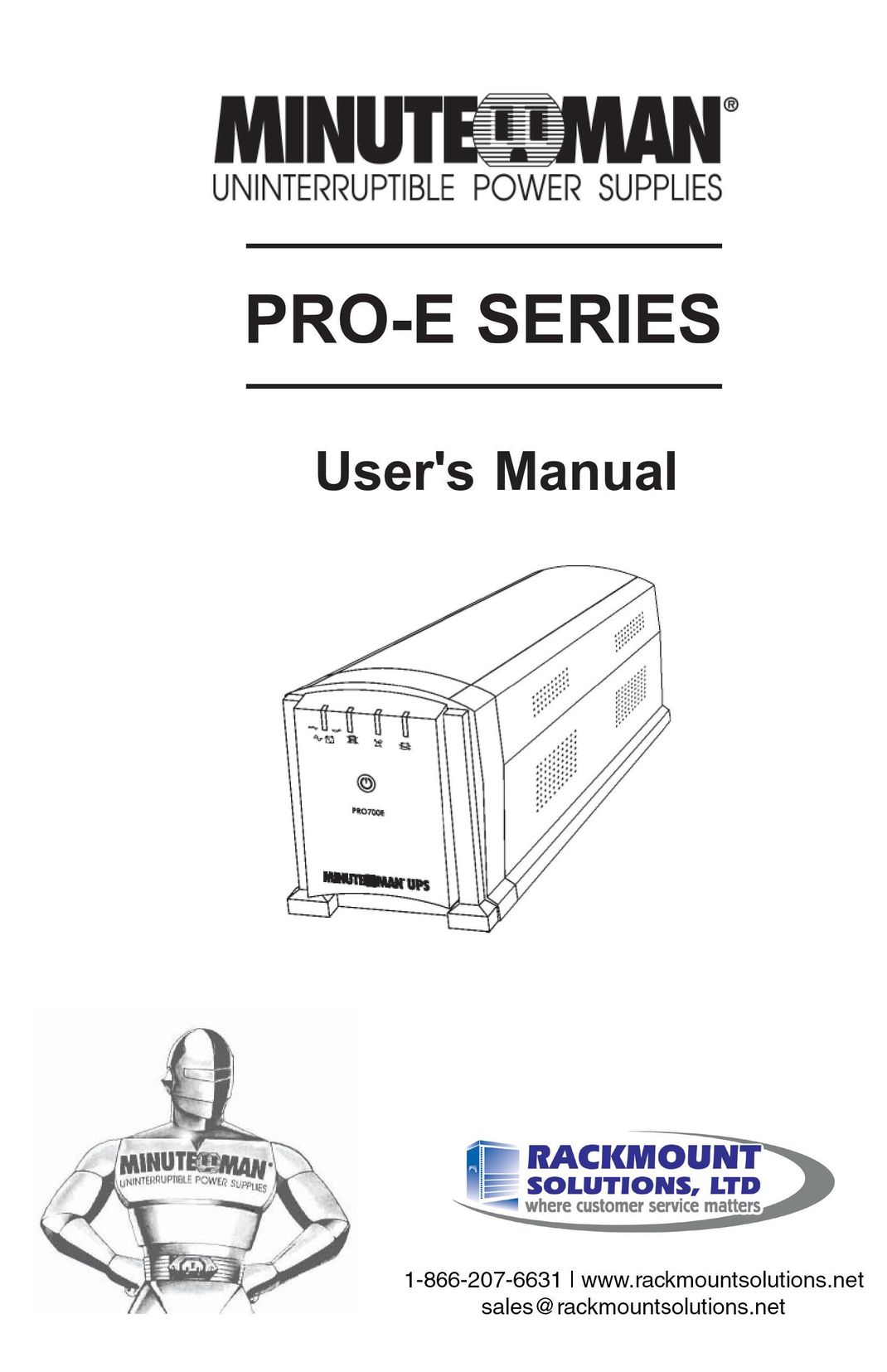 Rackmount Solutions PRO1100E Power Supply User Manual