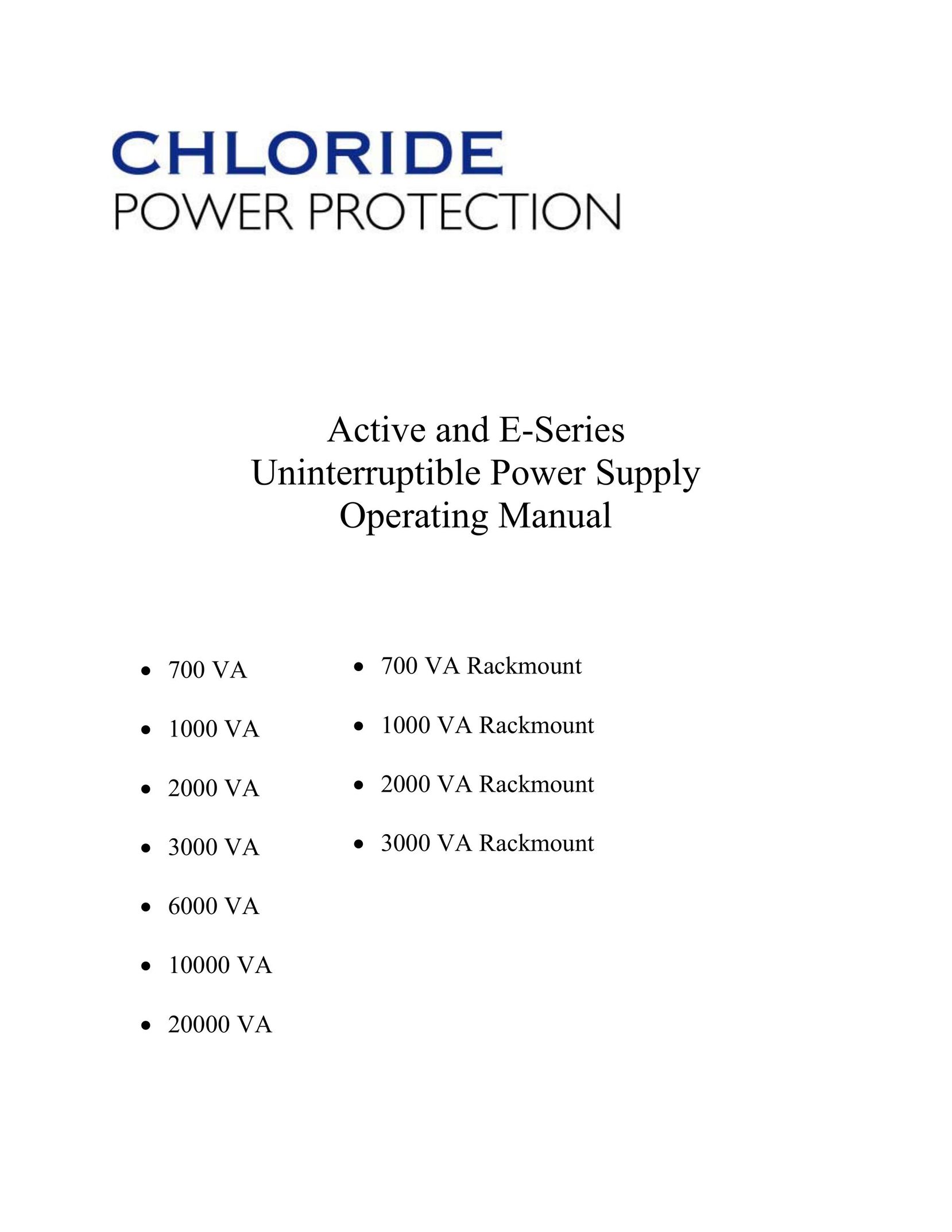 Rackmount Solutions VA 1000 Power Supply User Manual
