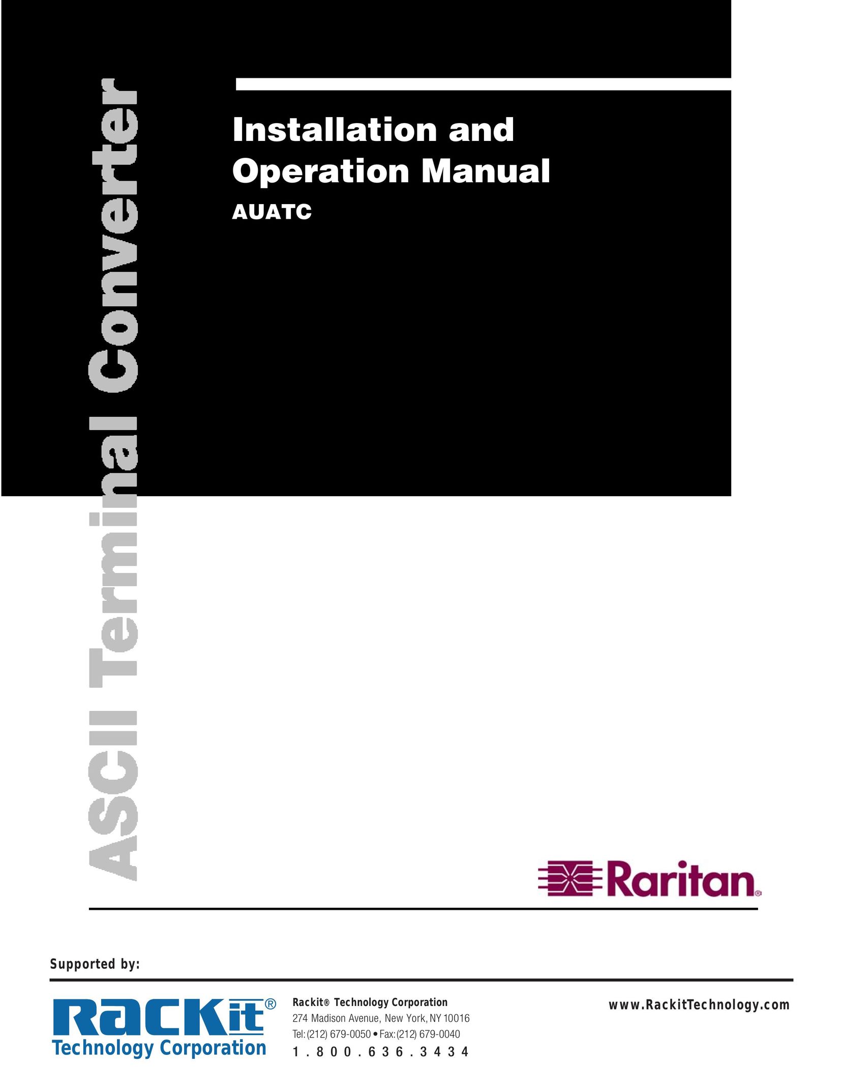 Raritan Engineering AUATC Power Supply User Manual