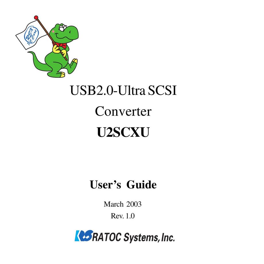 Ratoc Systems U2SCXU Power Supply User Manual