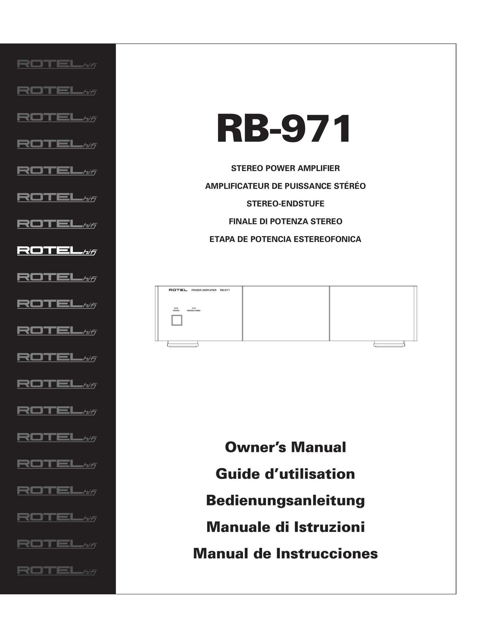 Rotel RB-971 Power Supply User Manual