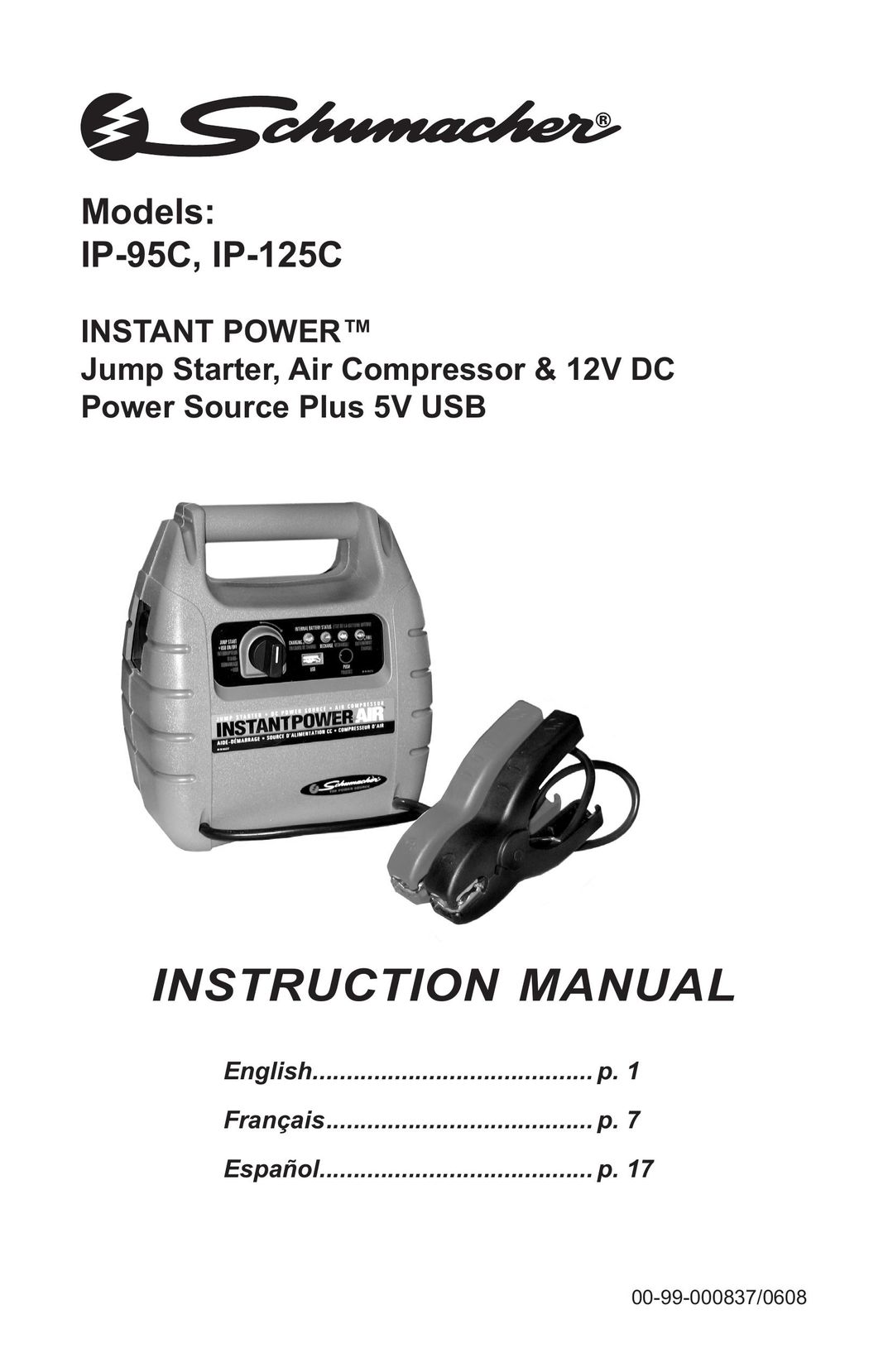 Schumacher IP-125C Power Supply User Manual