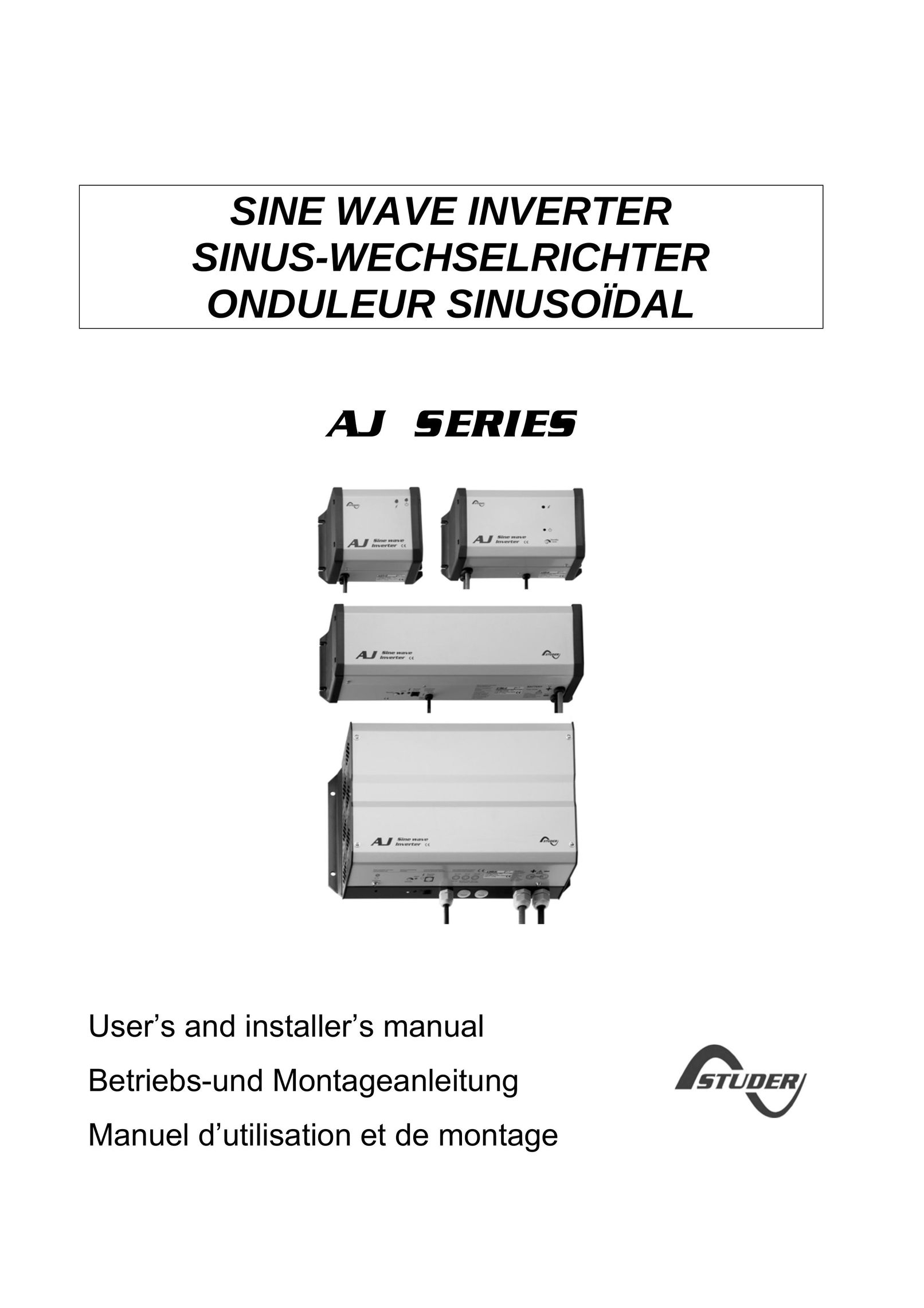 Studer Innotec AJ SERIES Power Supply User Manual