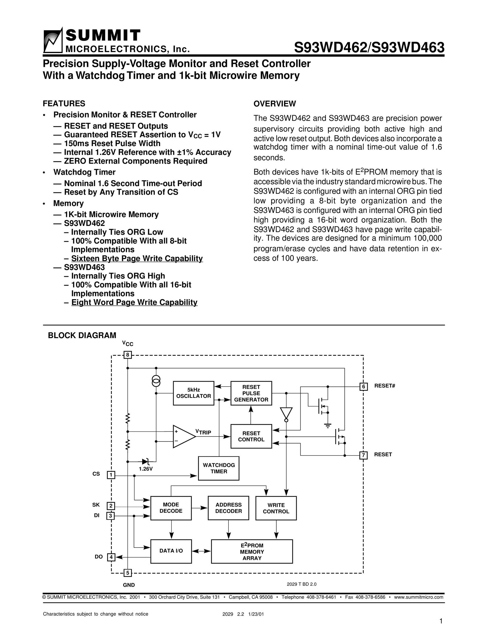 Summit S93WD462 Power Supply User Manual