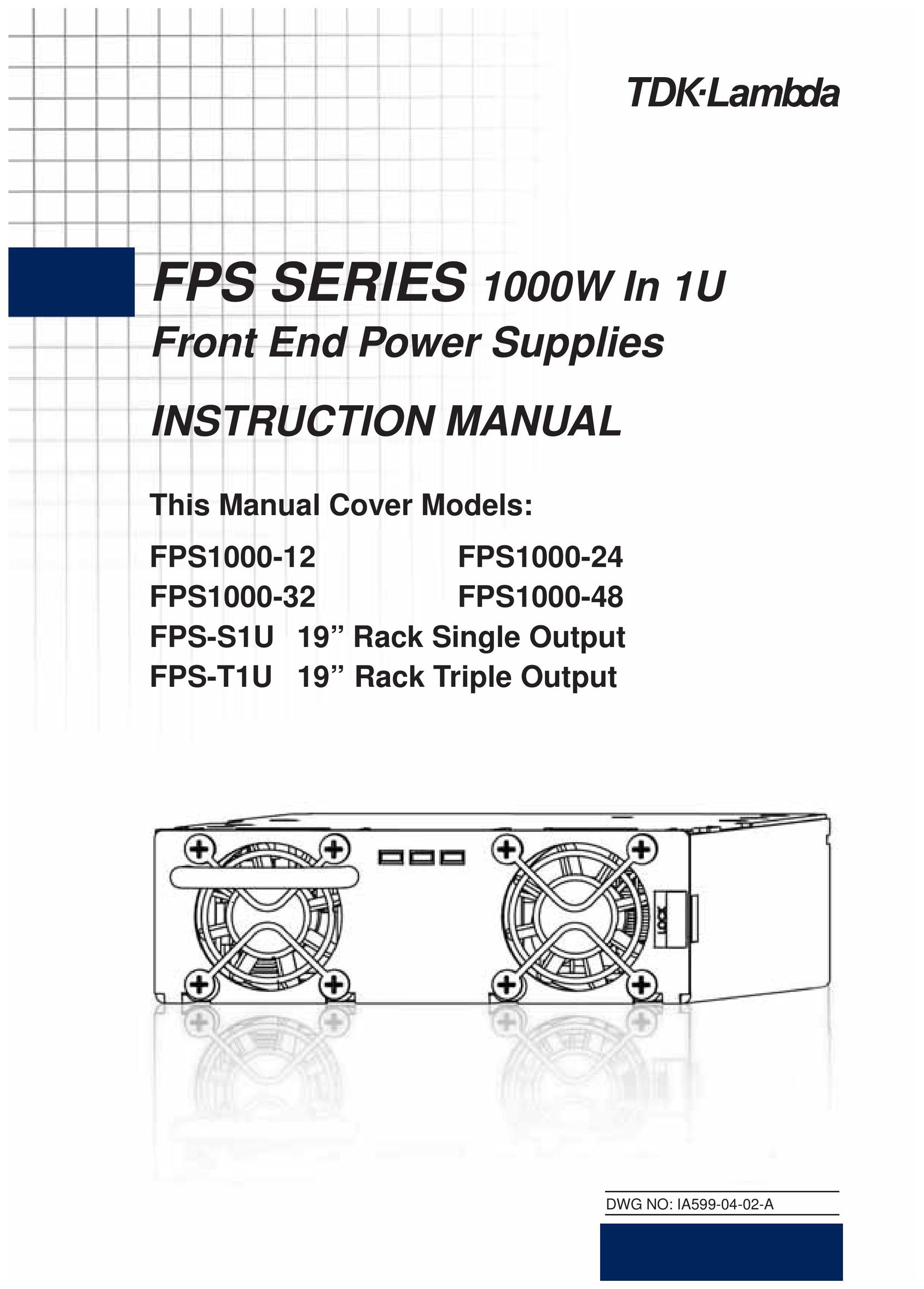 TDK FPS-S1U Power Supply User Manual