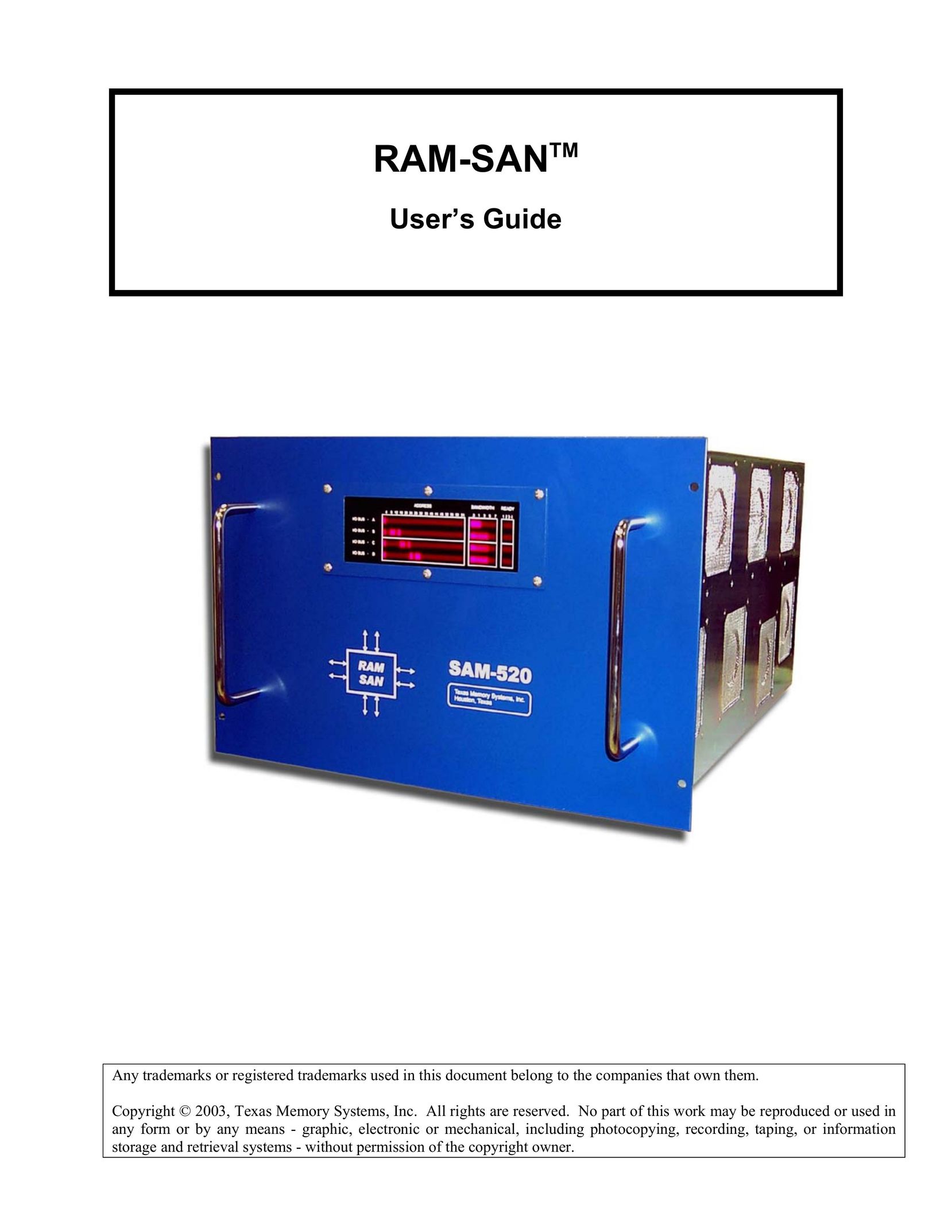 Texas Memory Systems RAM-SAN 520 Power Supply User Manual