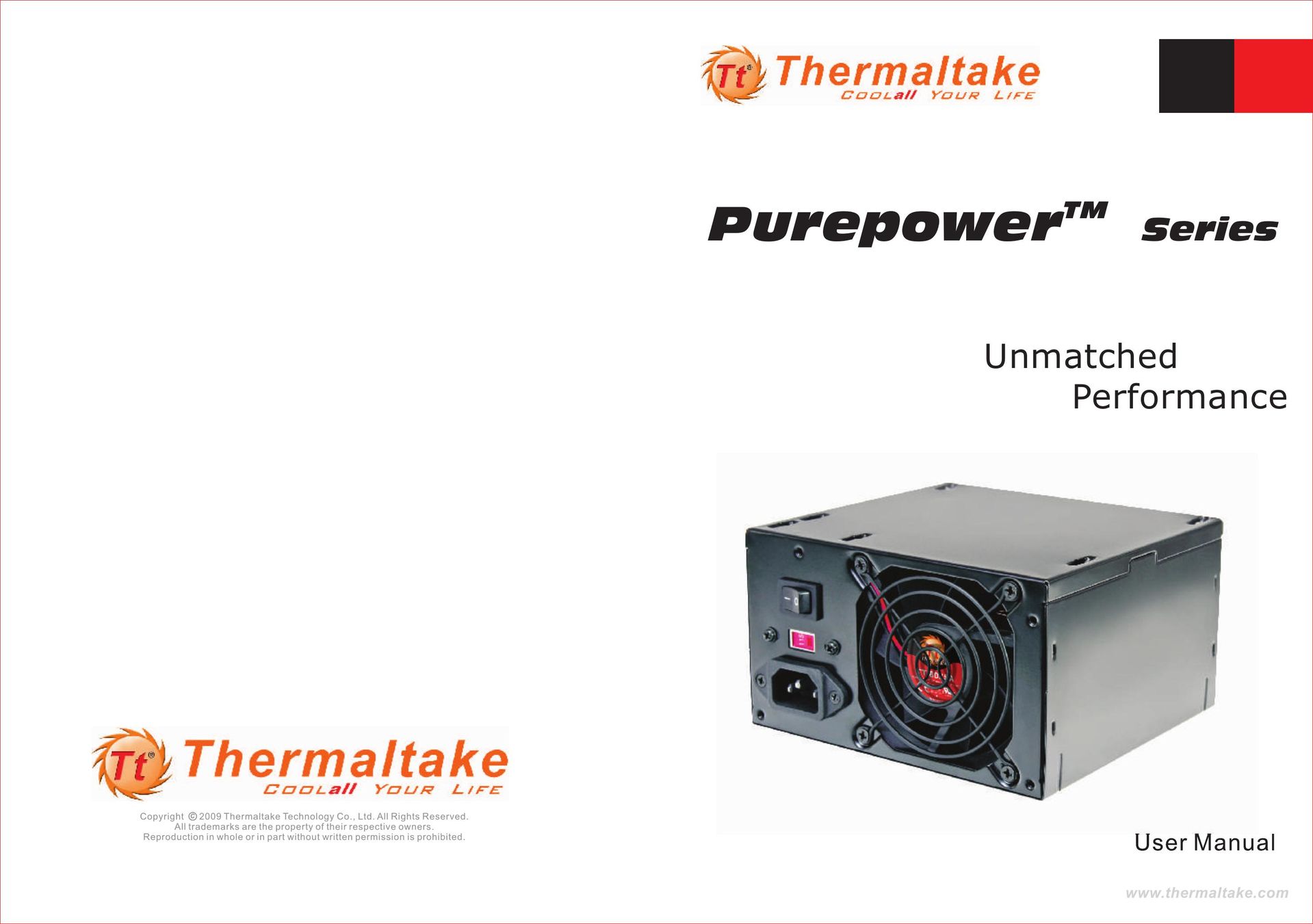 Thermaltake W0328 Power Supply User Manual