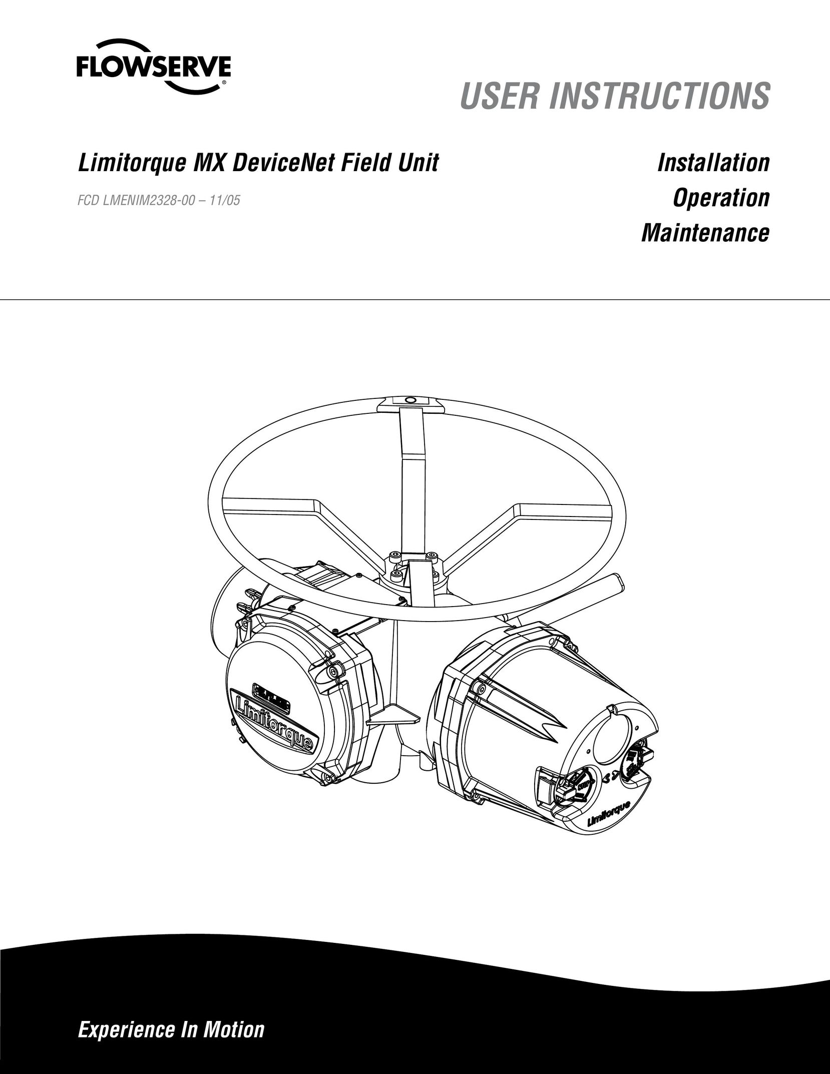 Thomas & Betts Limitorque MX Device Net Field Unit Power Supply User Manual