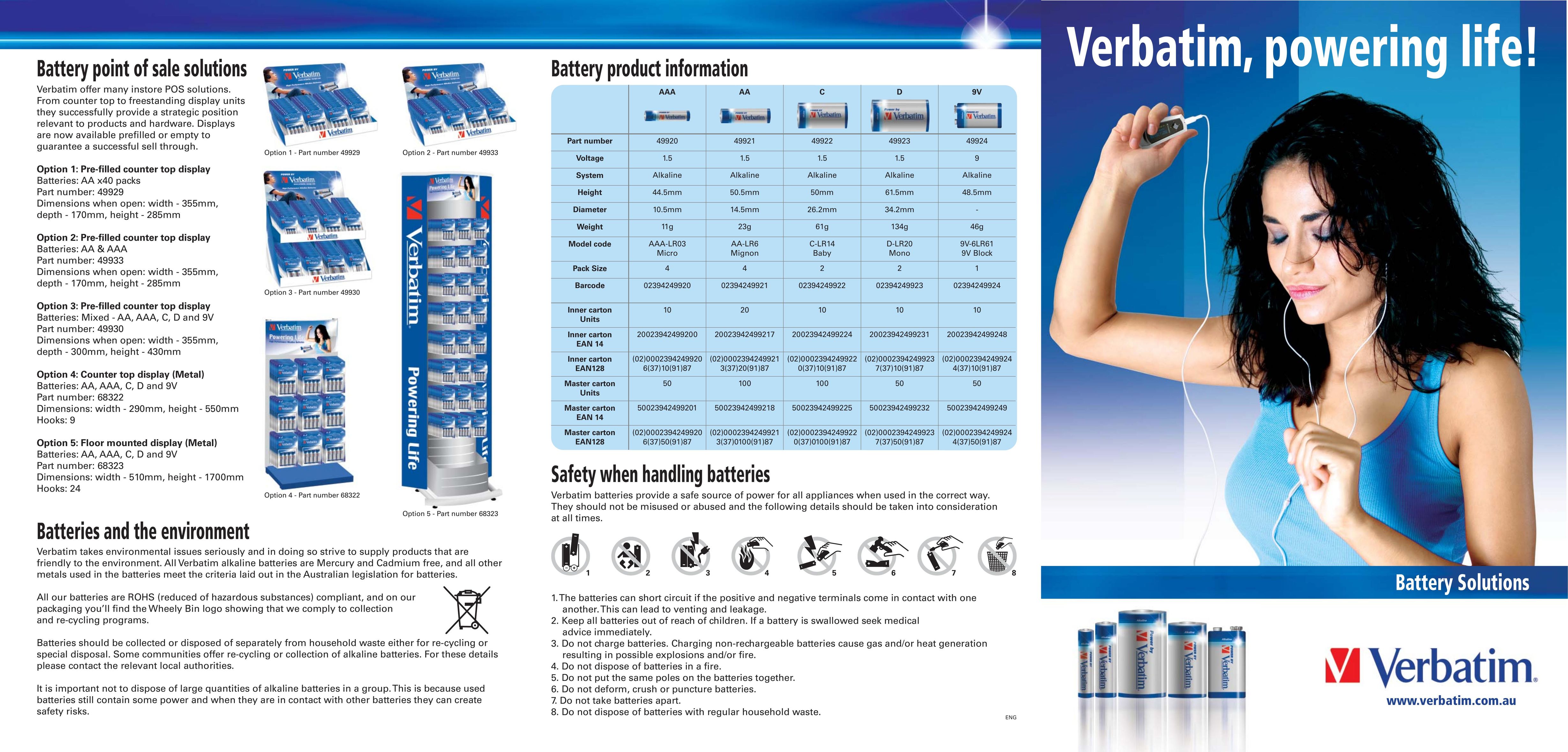 Verbatim Battery Power Supply User Manual