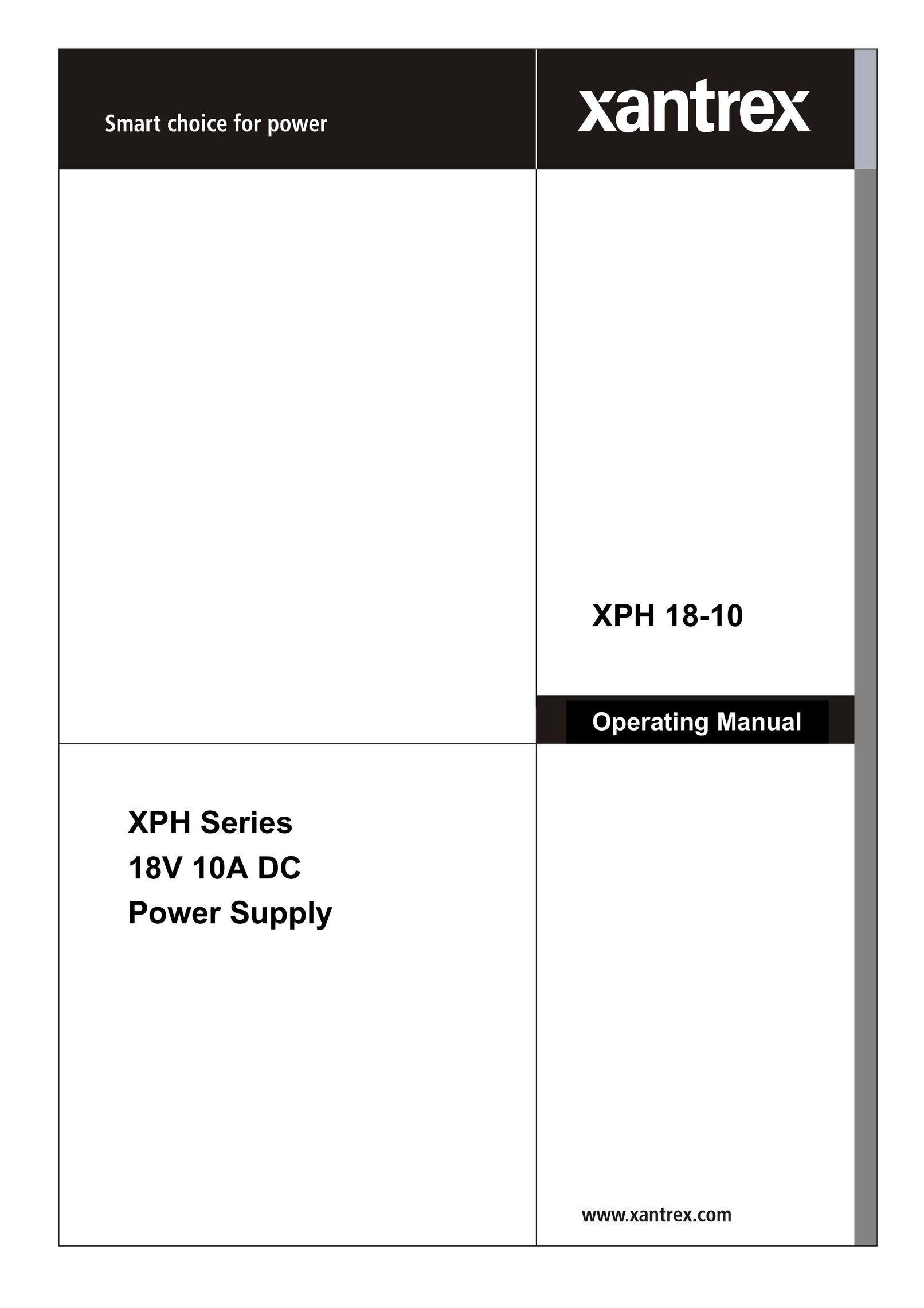 Xantrex Technology 18V 10A Power Supply User Manual