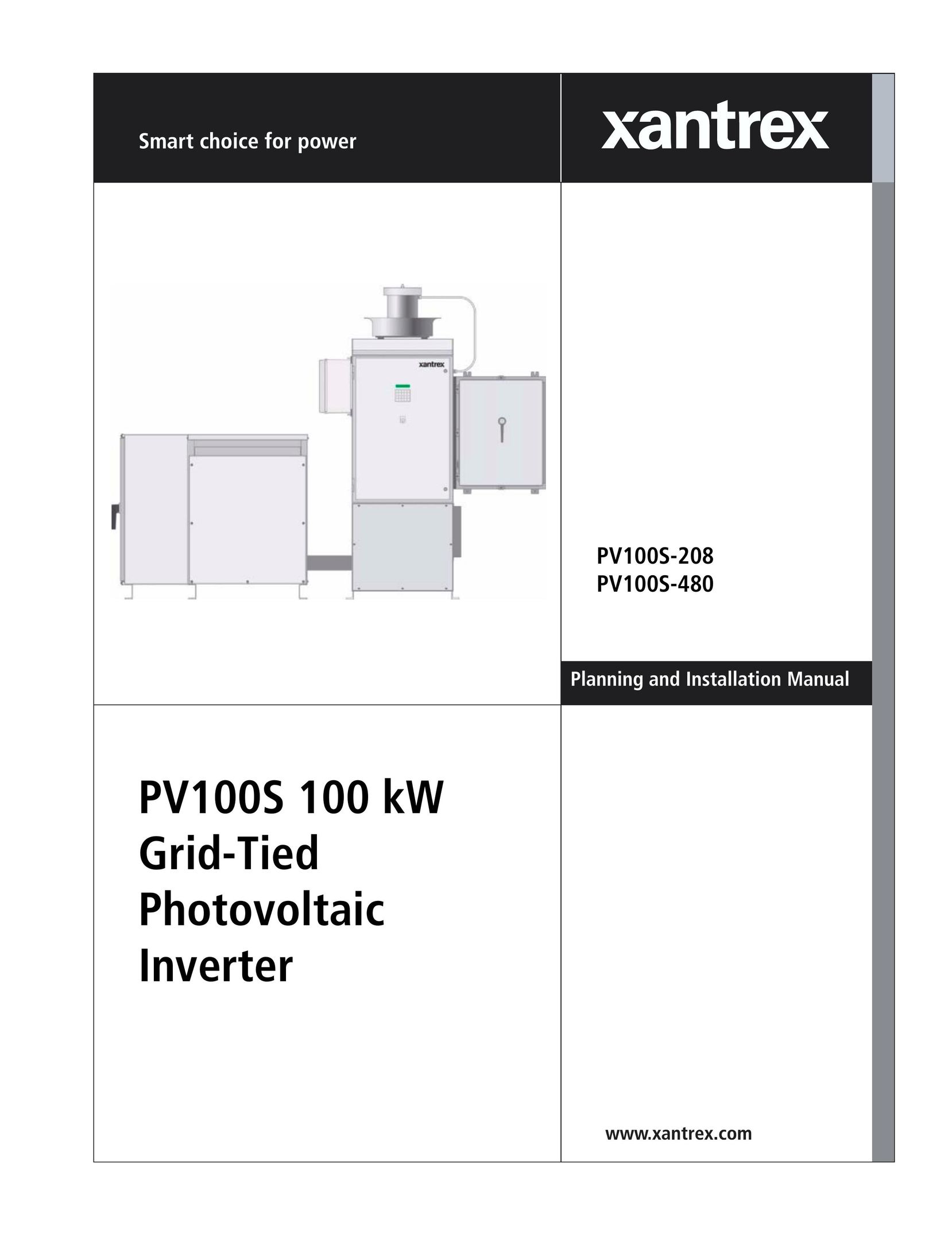 Xantrex Technology PV100S-208 Power Supply User Manual