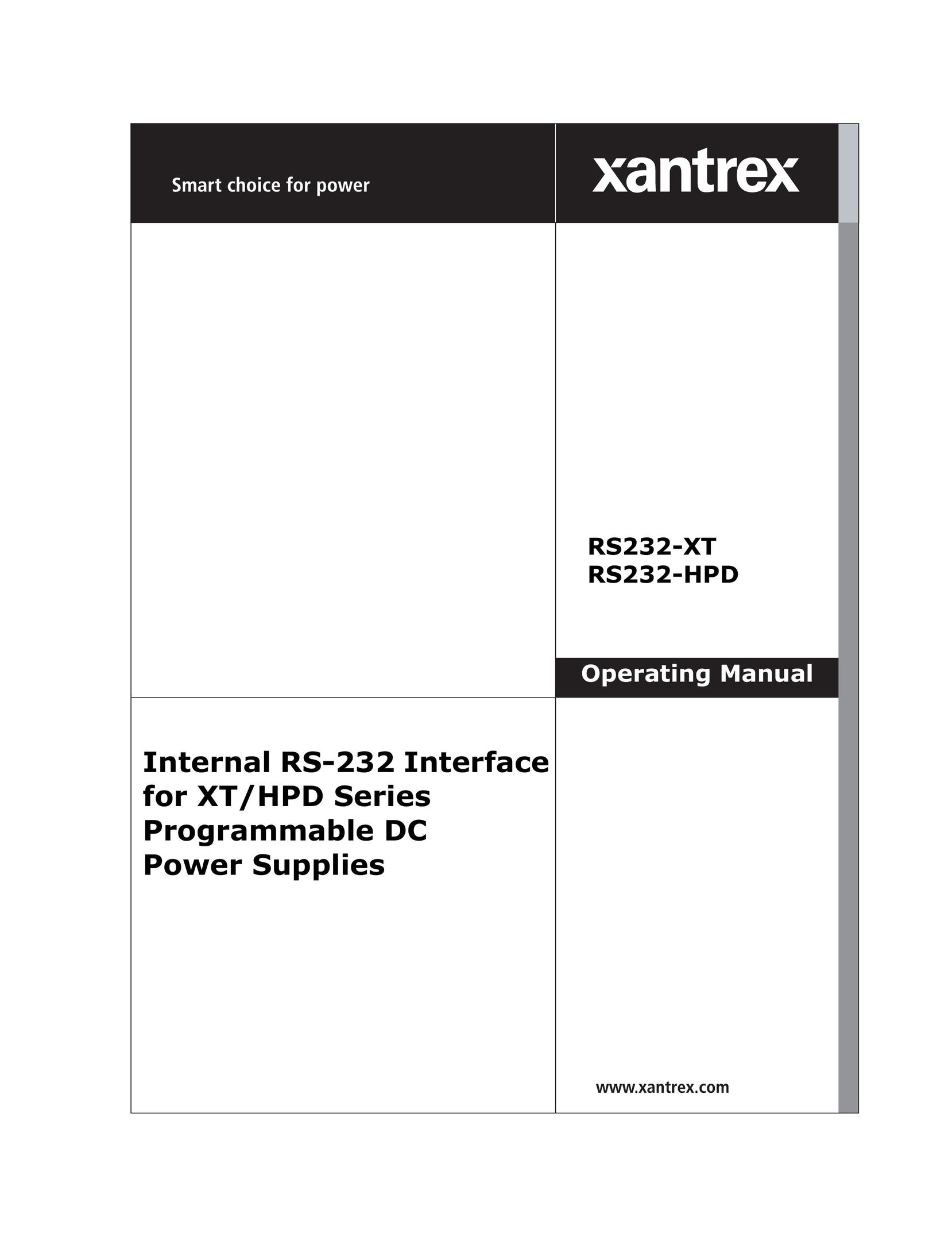 Xantrex Technology RS232-HPD Power Supply User Manual