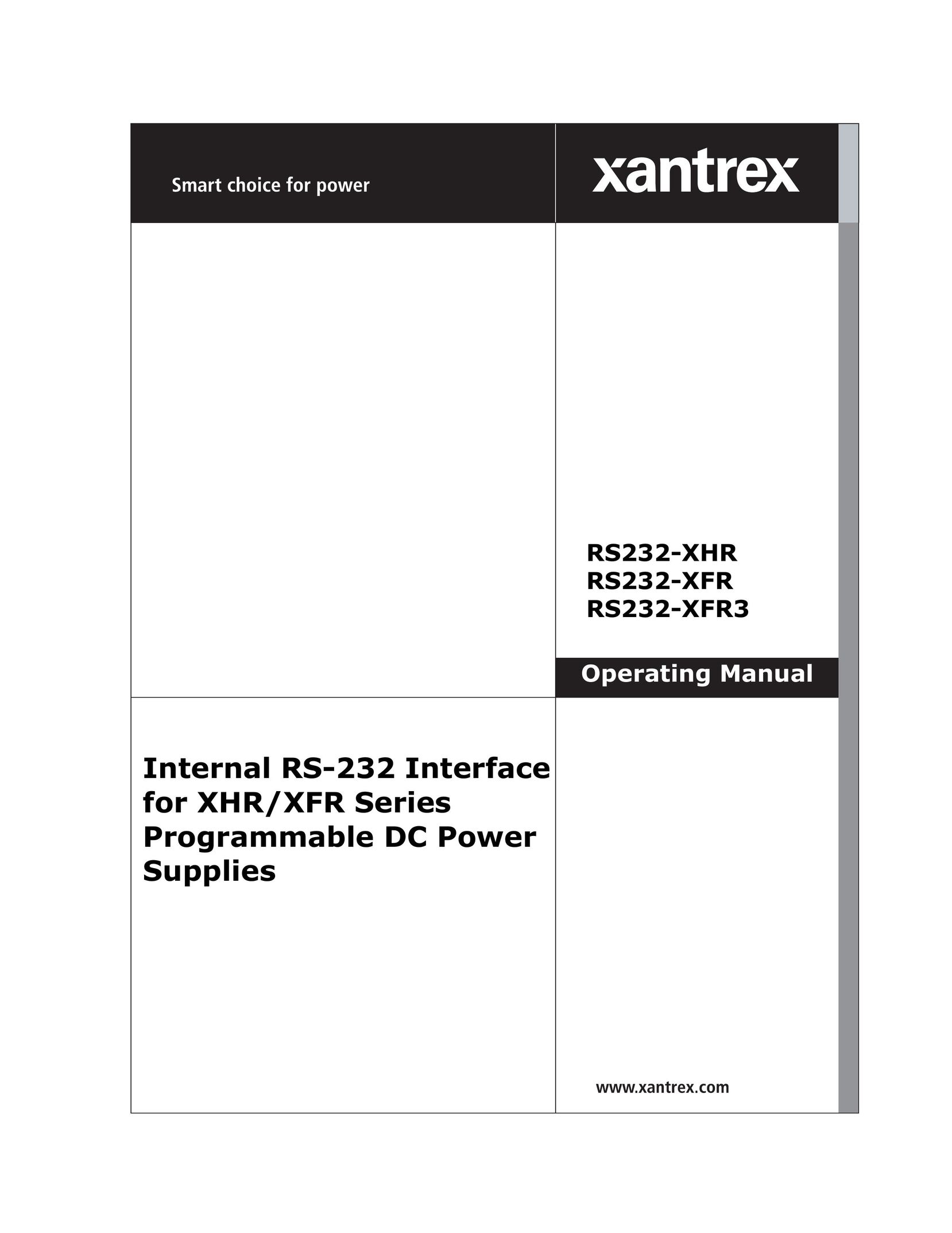 Xantrex Technology RS232-XHR Power Supply User Manual