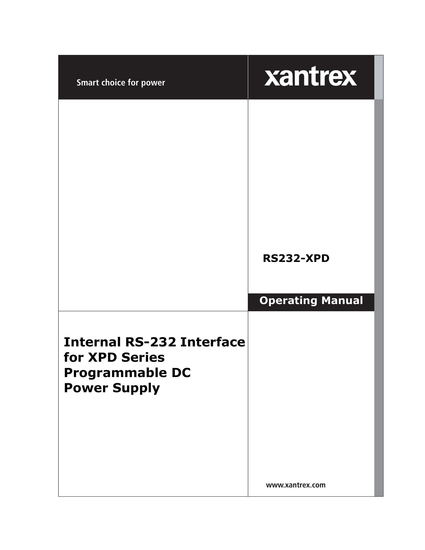 Xantrex Technology RS232-XPD Power Supply User Manual