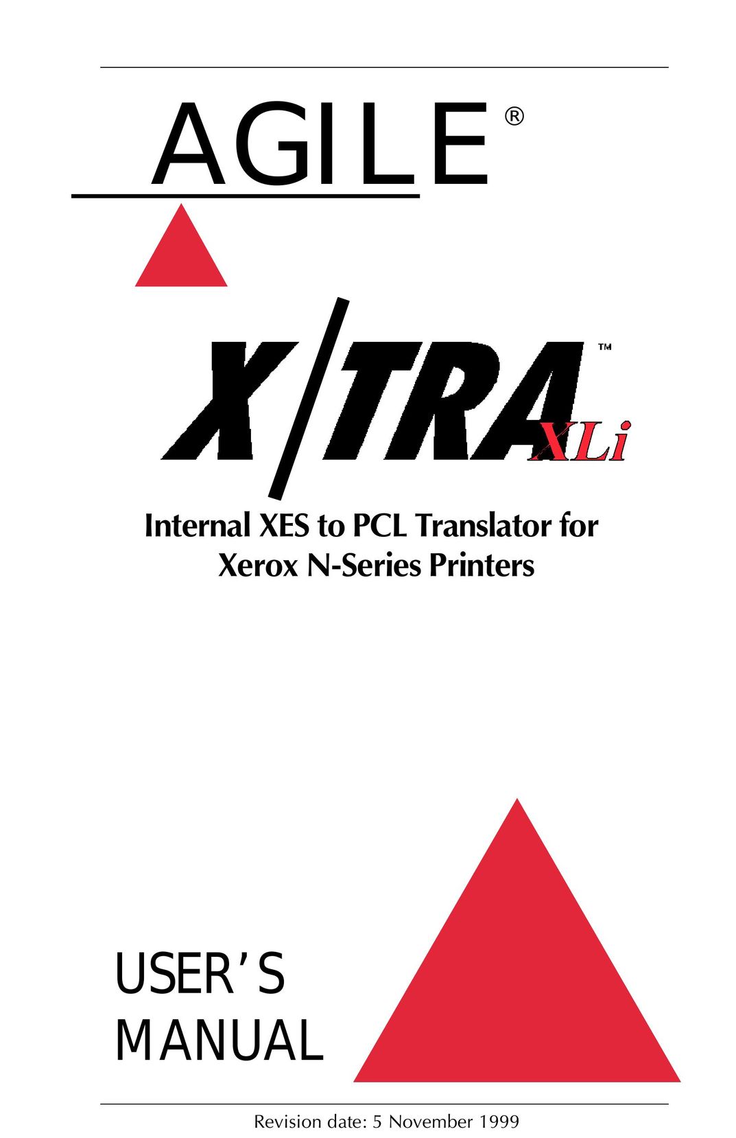 Agilent Technologies N-Series Printer User Manual