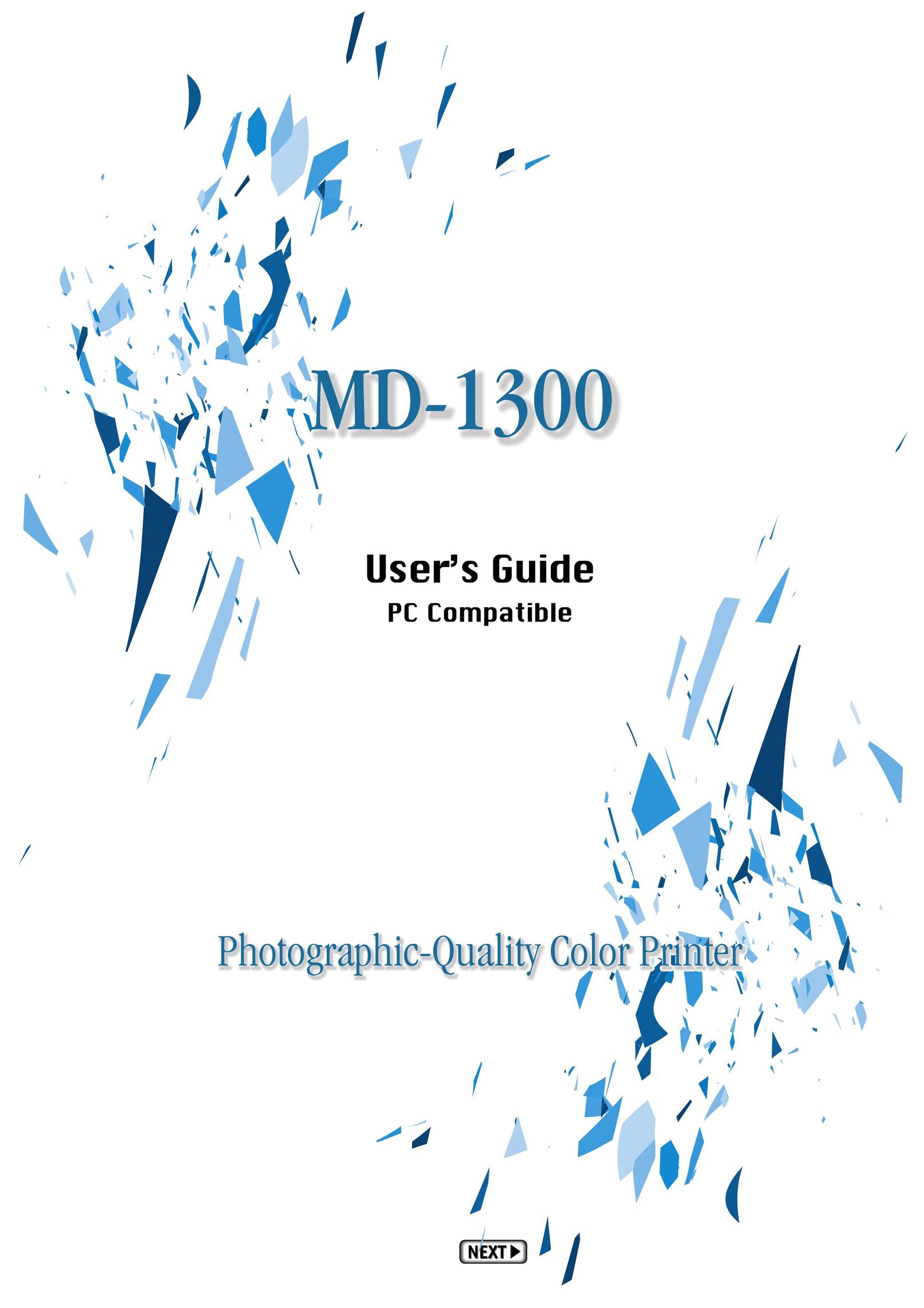 Alps Electric MD-1300 Printer User Manual