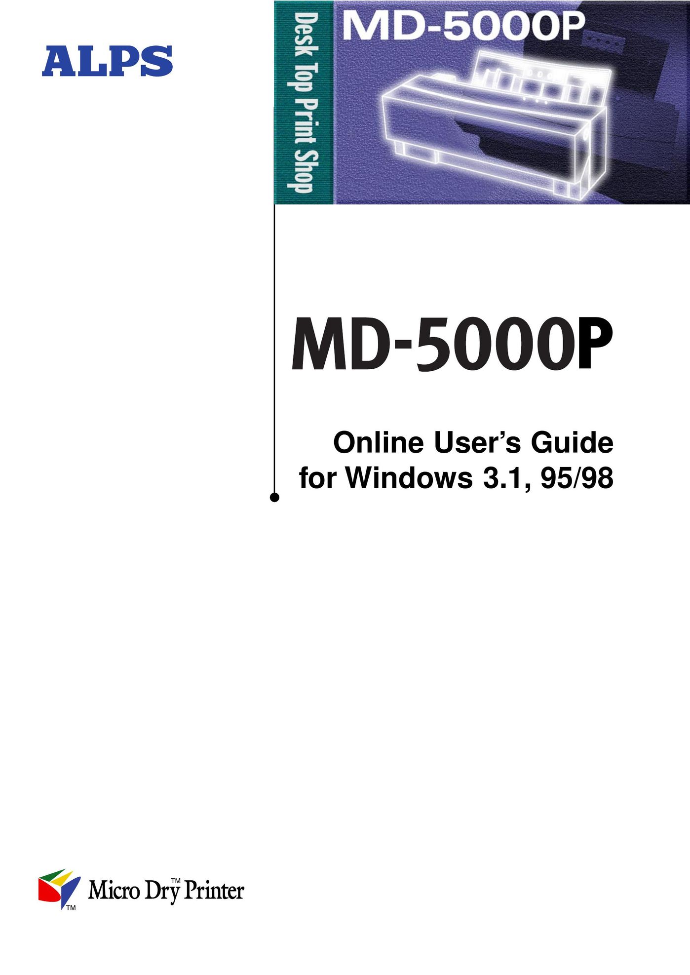Alps Electric MD-5000P Printer User Manual