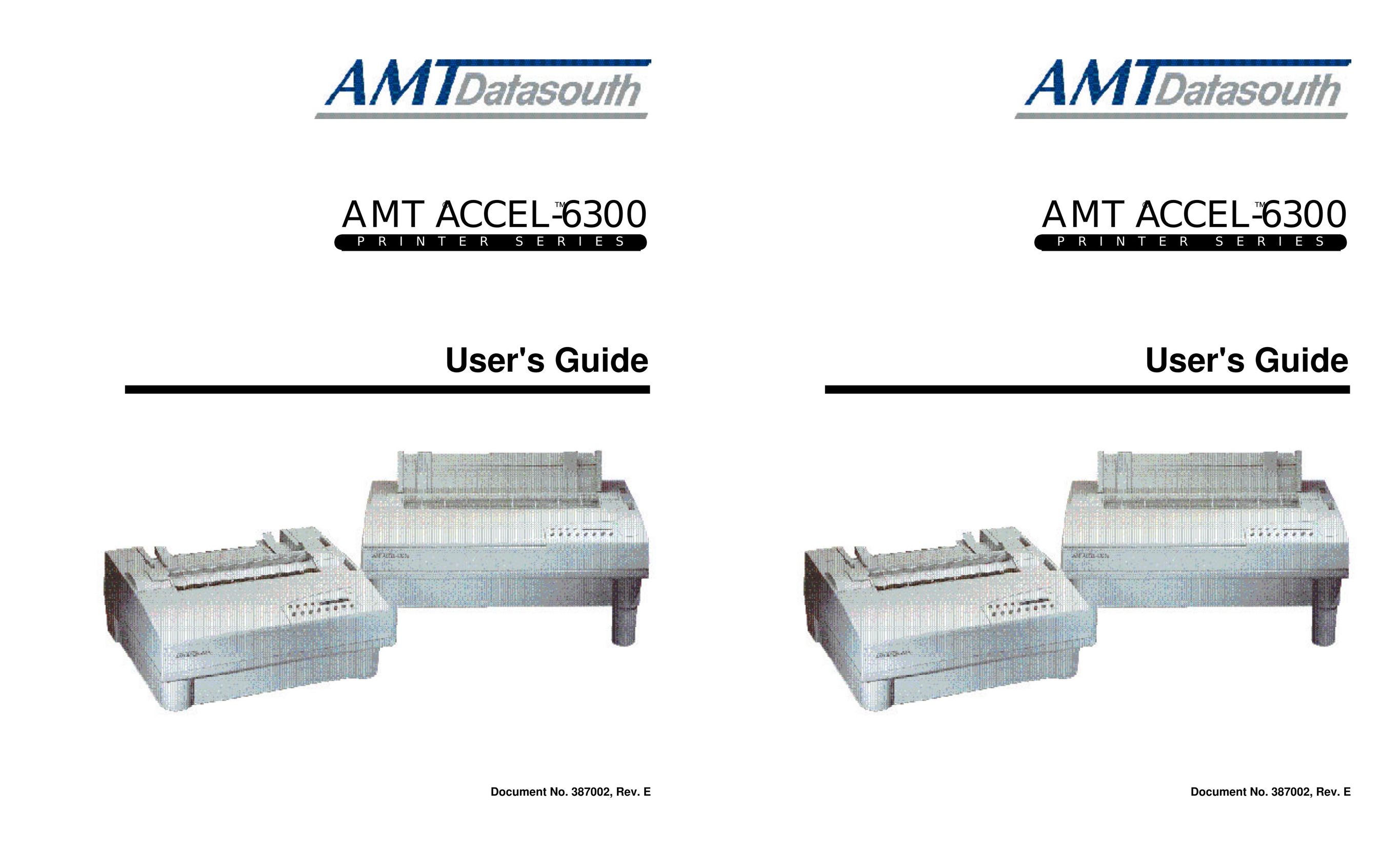 AMT Datasouth ACCEL-6300 Printer User Manual