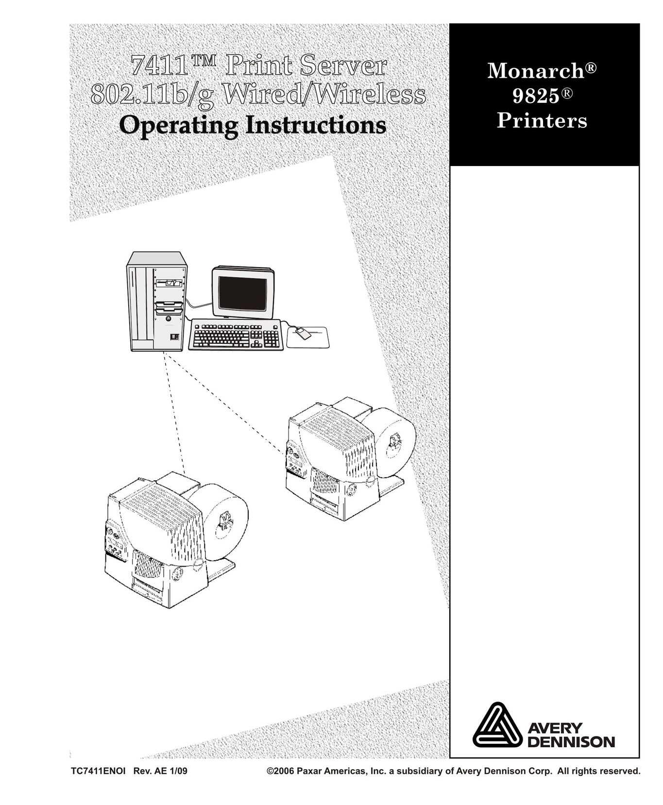 Avery 7411 Printer User Manual