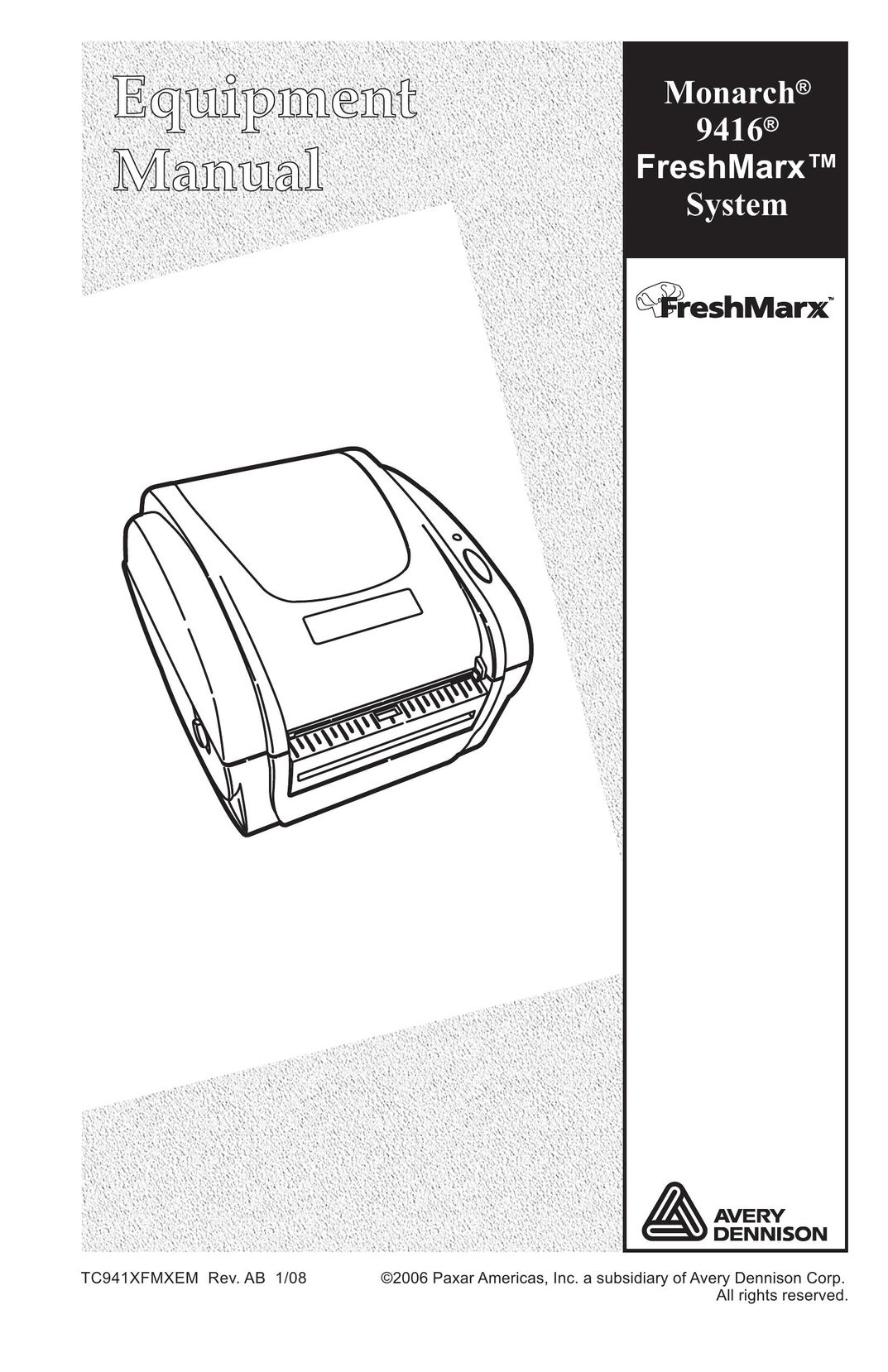 Avery 9416 Printer User Manual
