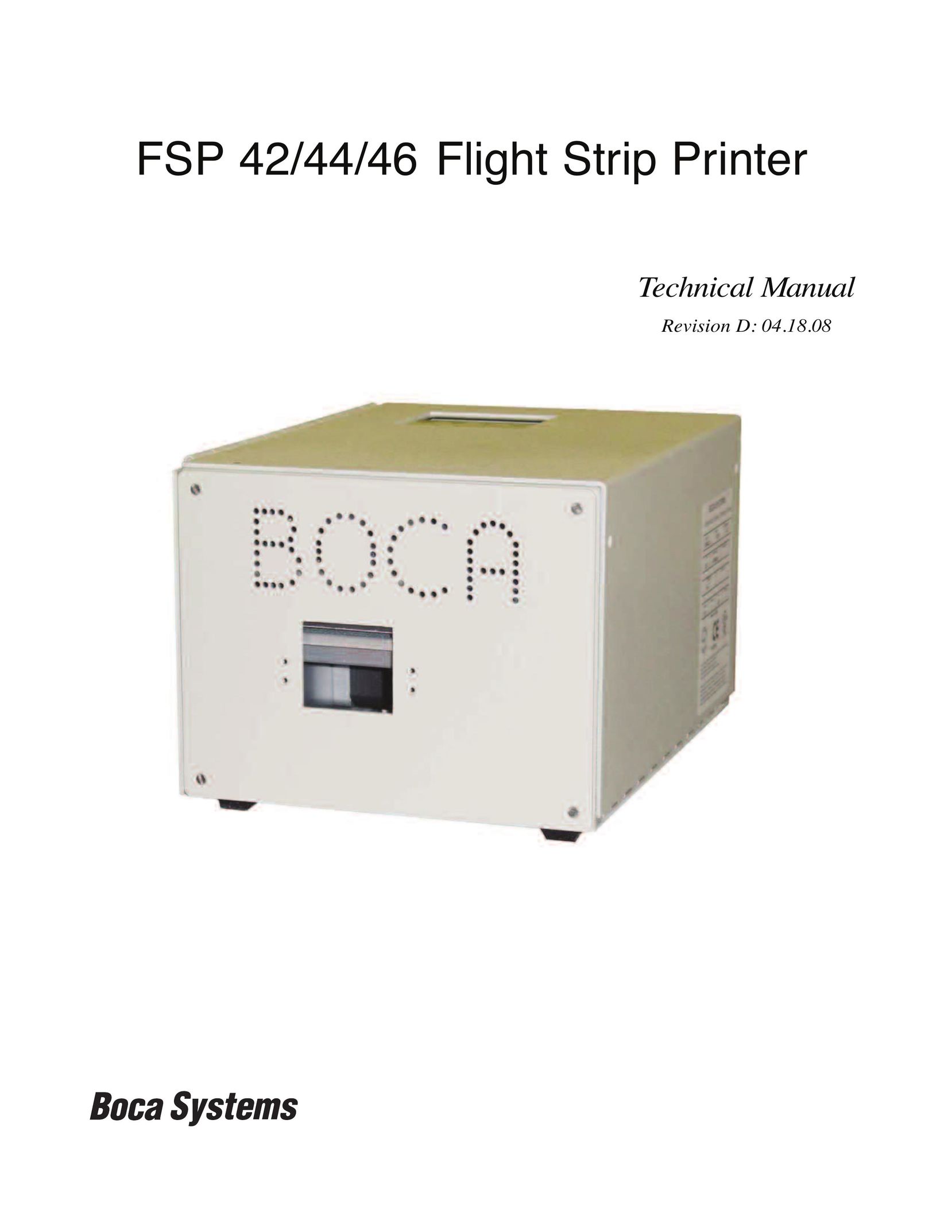 Boca Research FSP 42 Printer User Manual