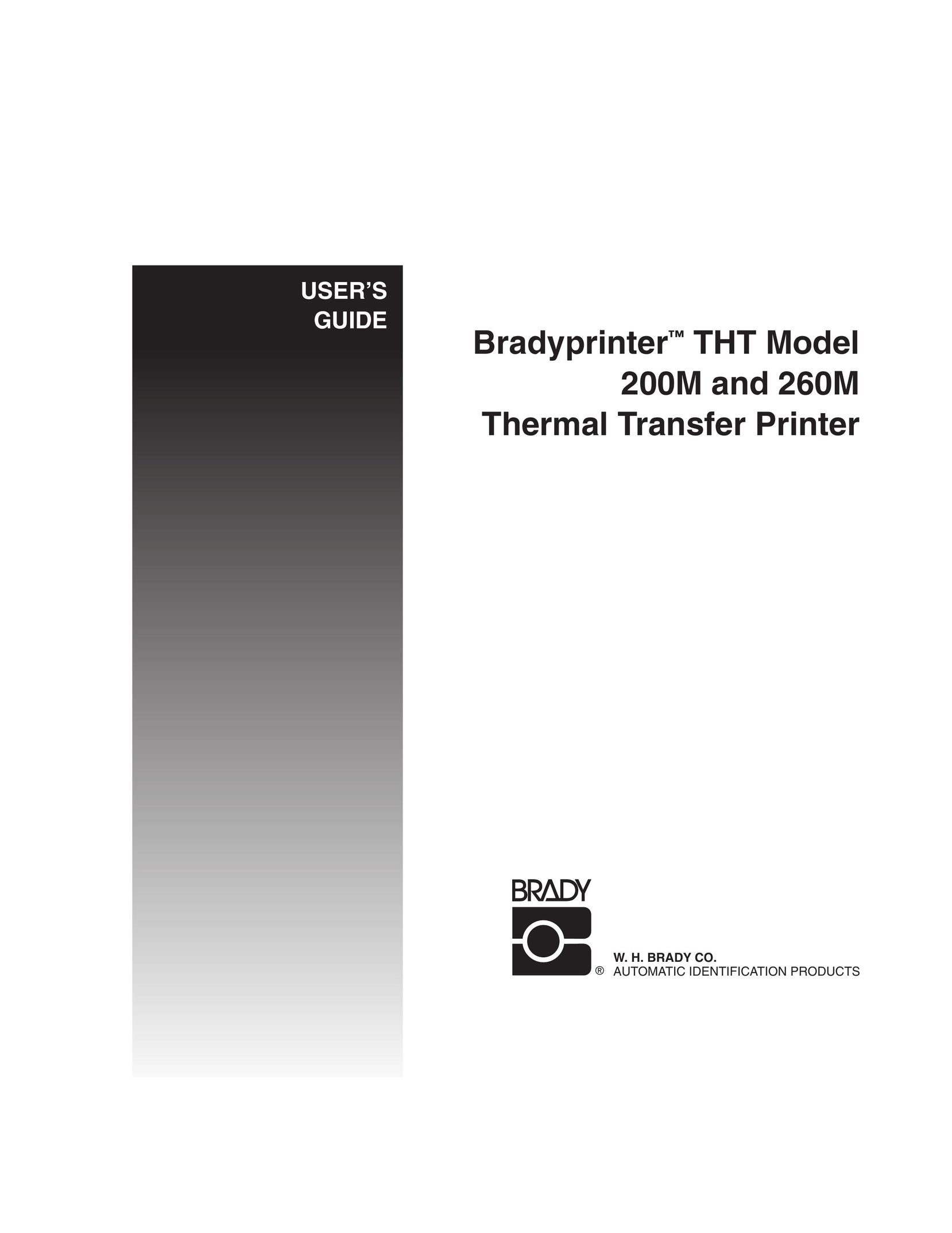 Brady 200M Printer User Manual