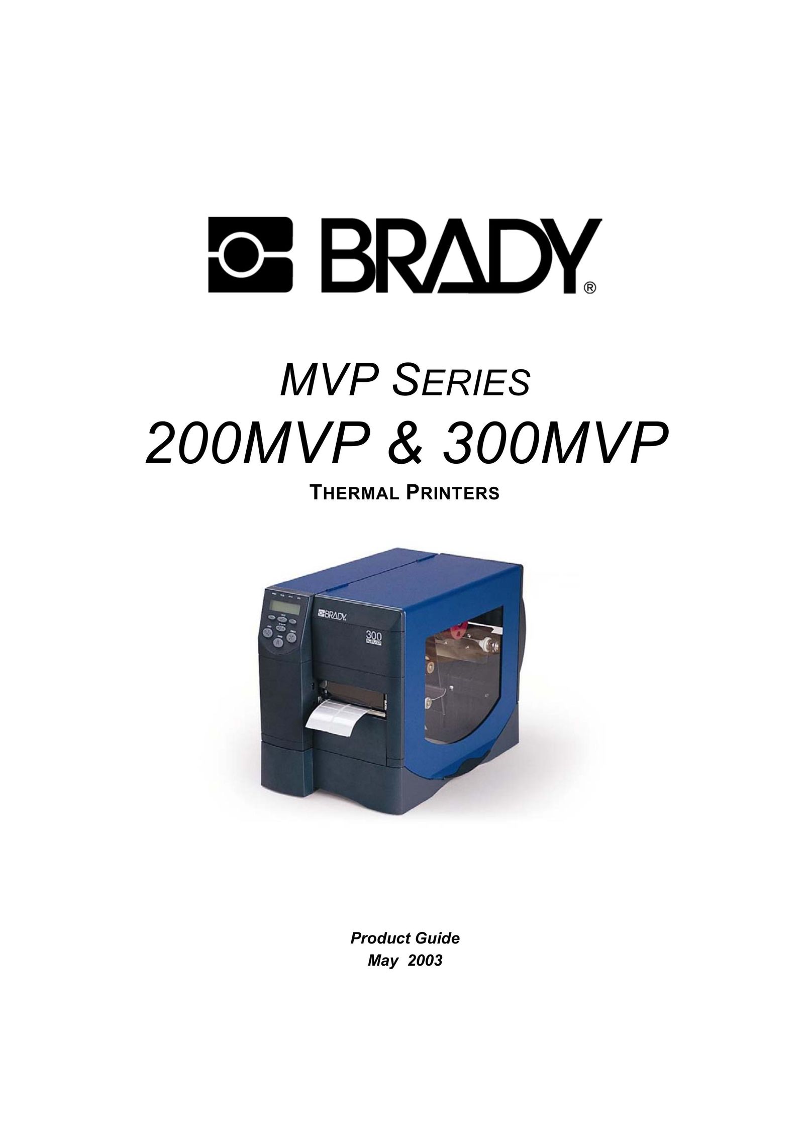 Brady 300MVP Printer User Manual