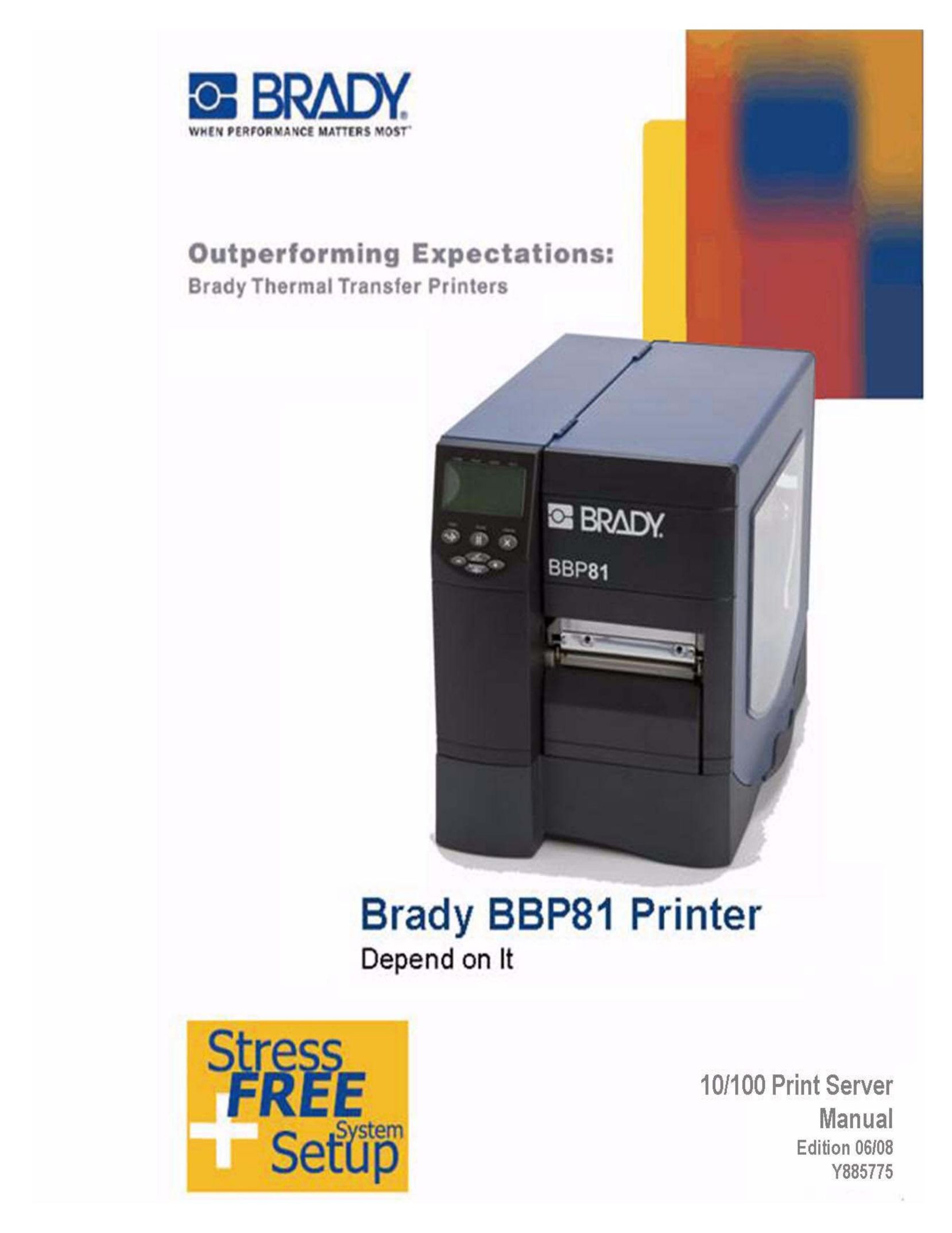 Brady BBP81 Printer User Manual