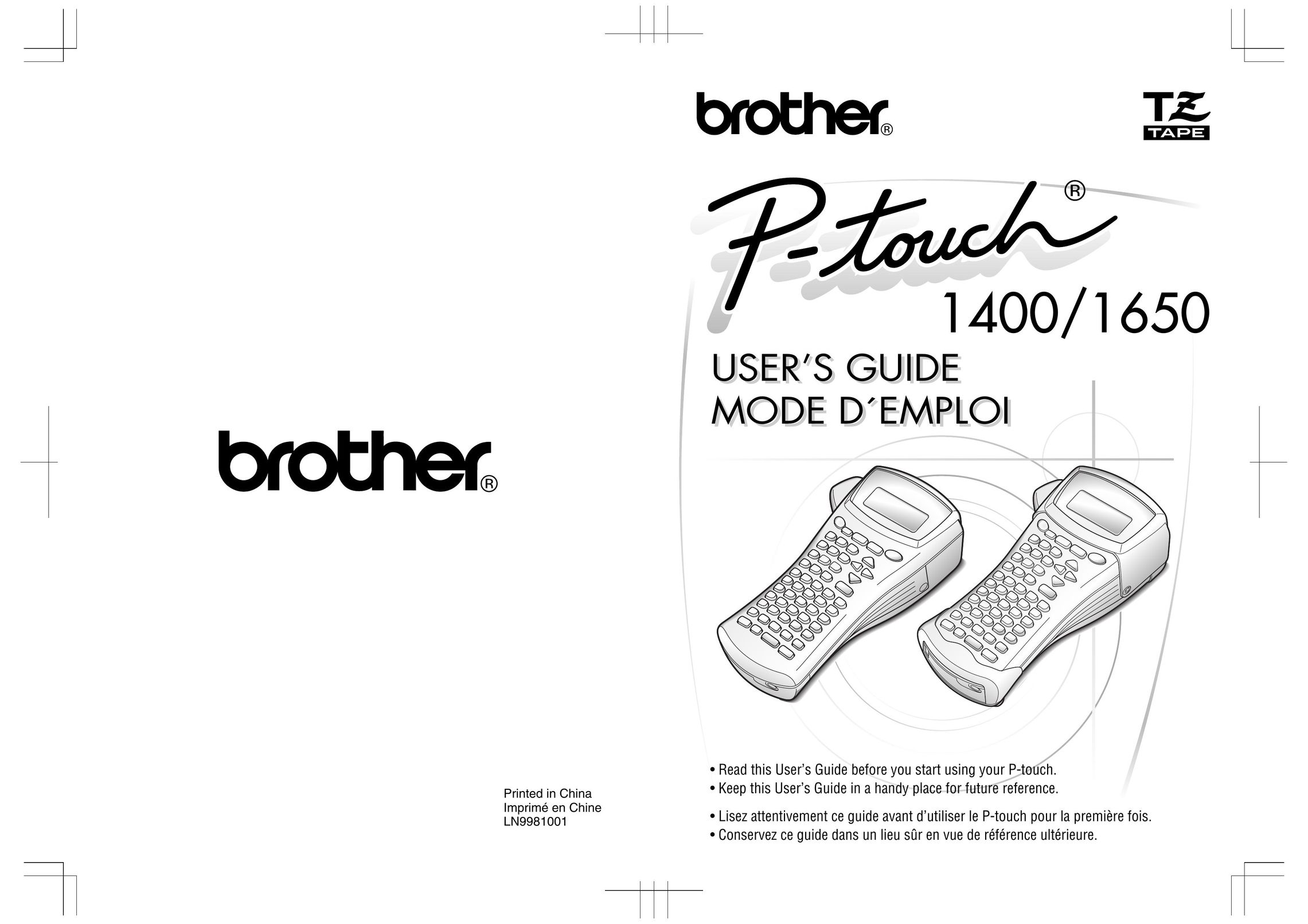 Brother 1650 Printer User Manual