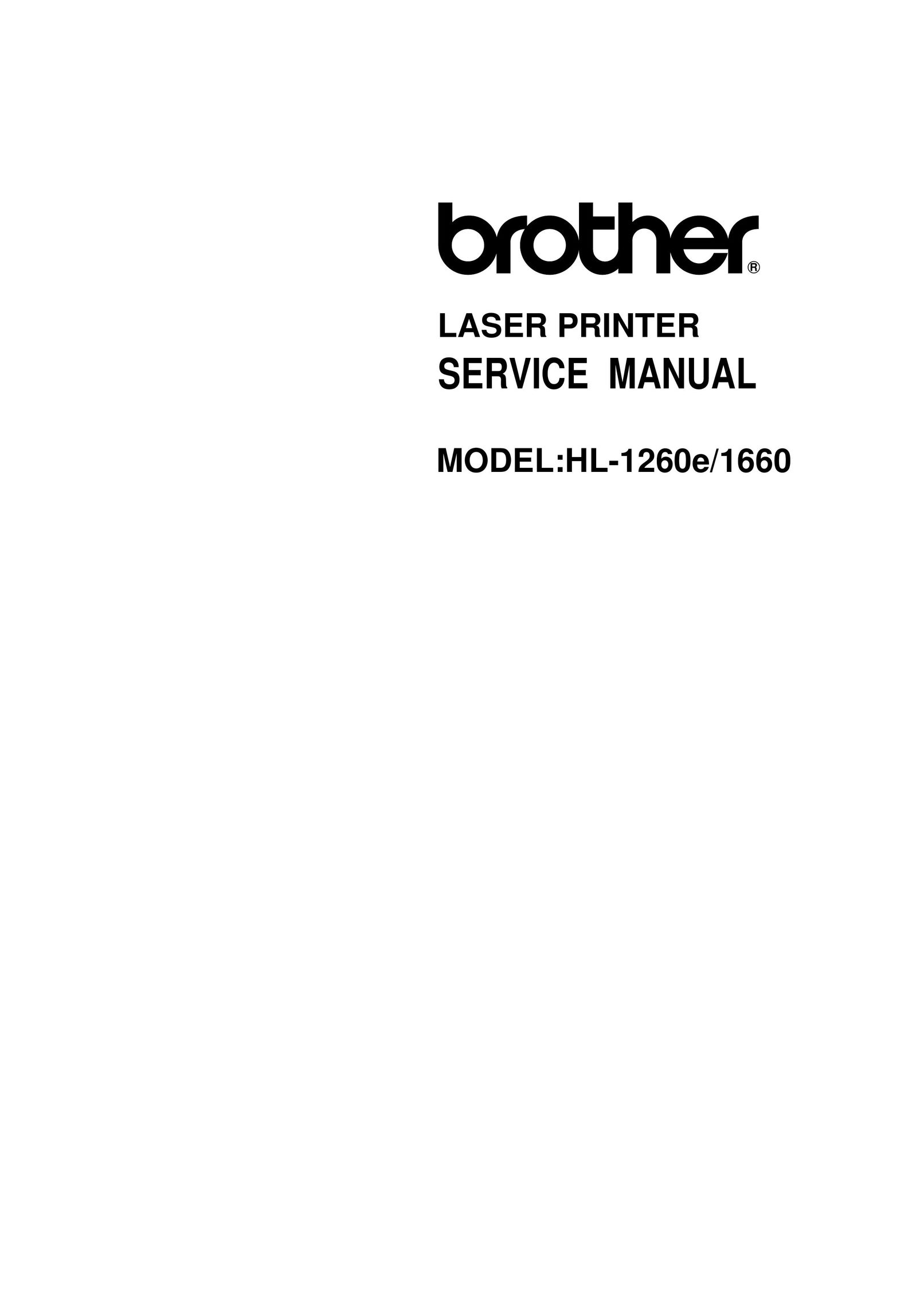 Brother 1660 Printer User Manual