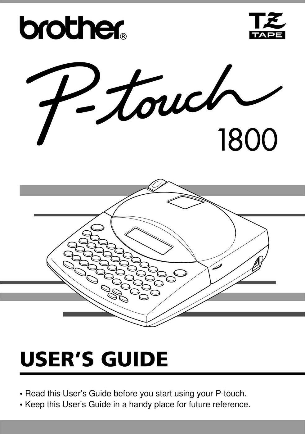 Brother 1800 Printer User Manual