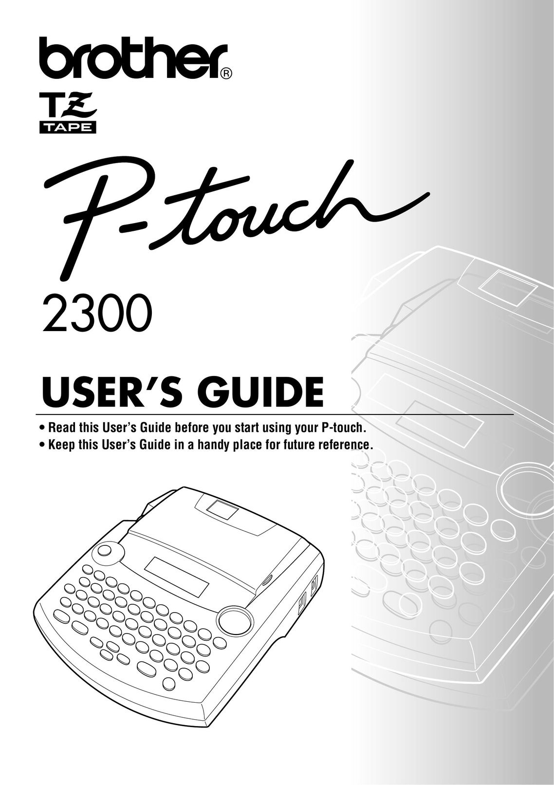 Brother 2300 Printer User Manual