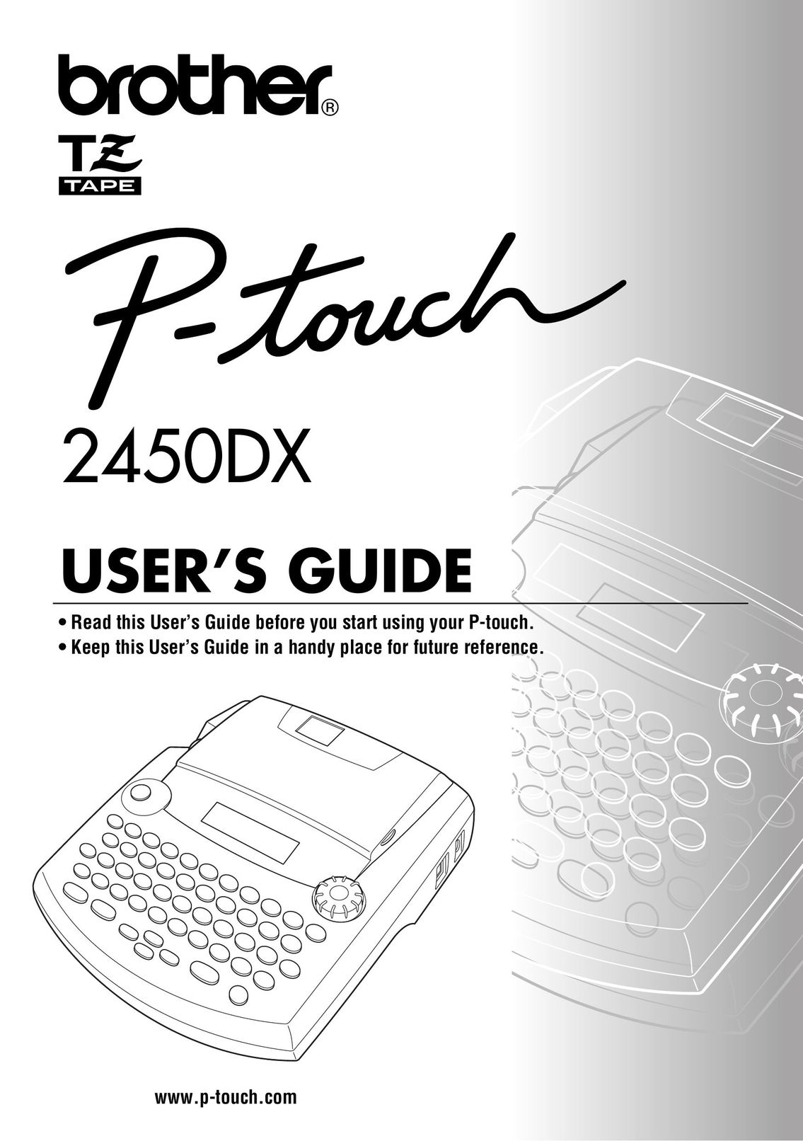 Brother 2450DX Printer User Manual