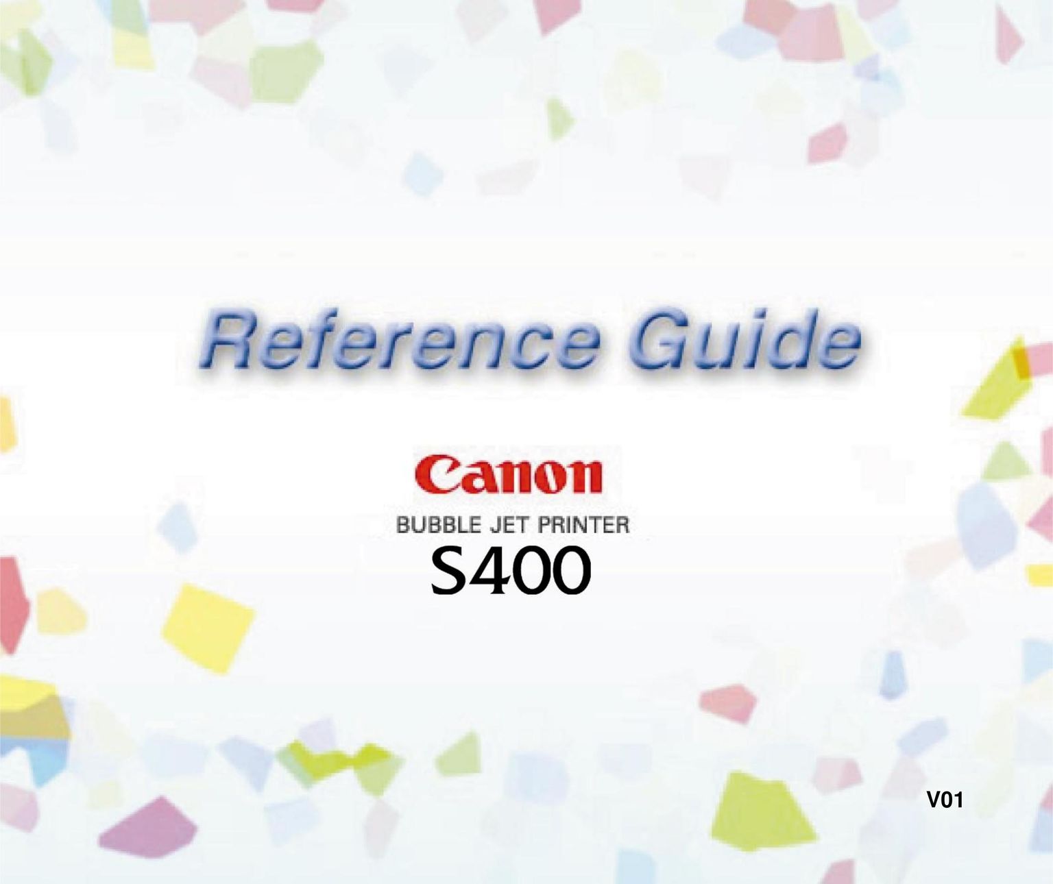 Canon 400 Printer User Manual