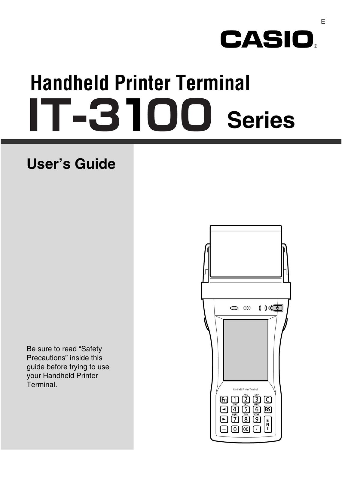 Casio IT-3100 Printer User Manual