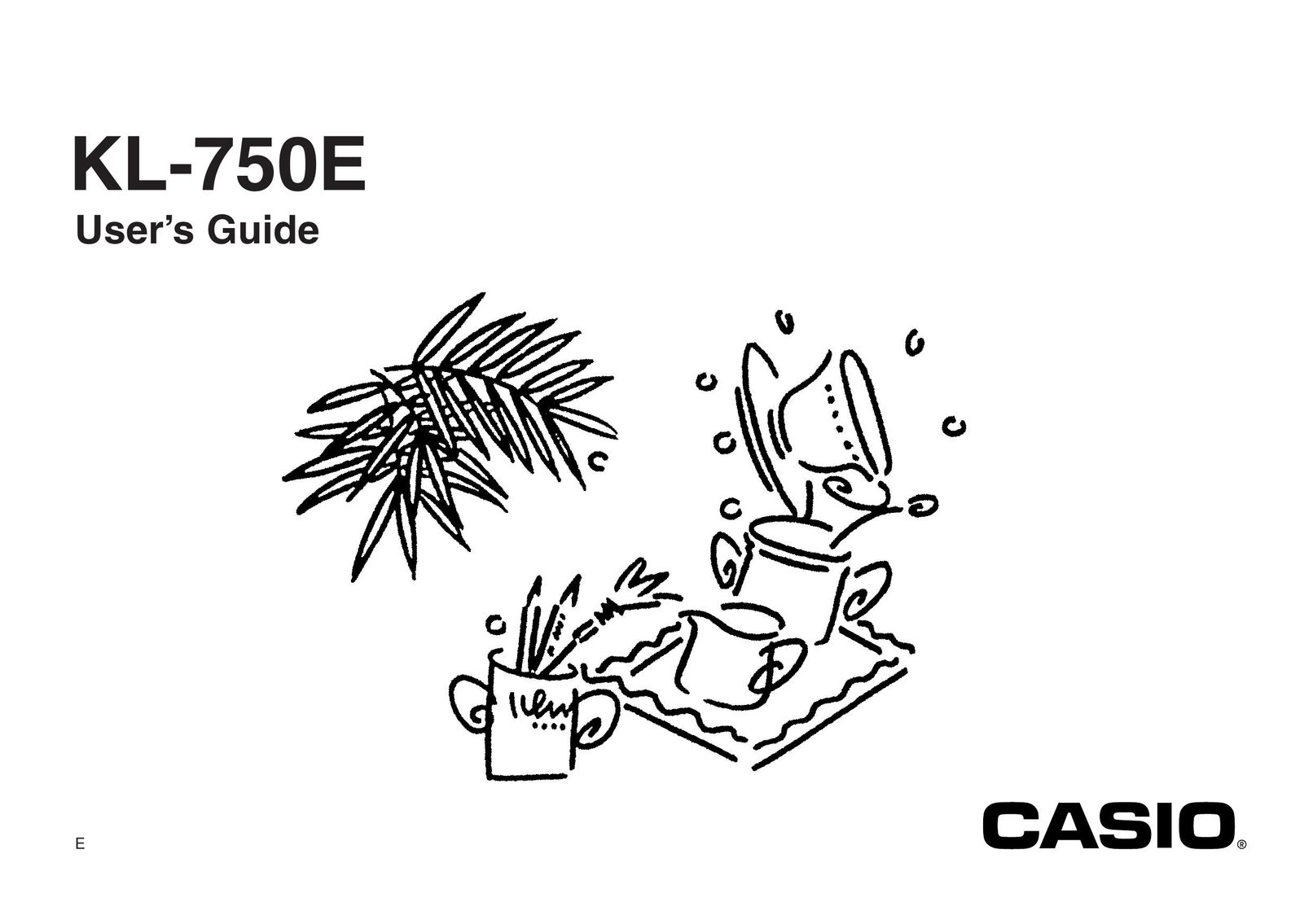 Casio KL-750E Printer User Manual
