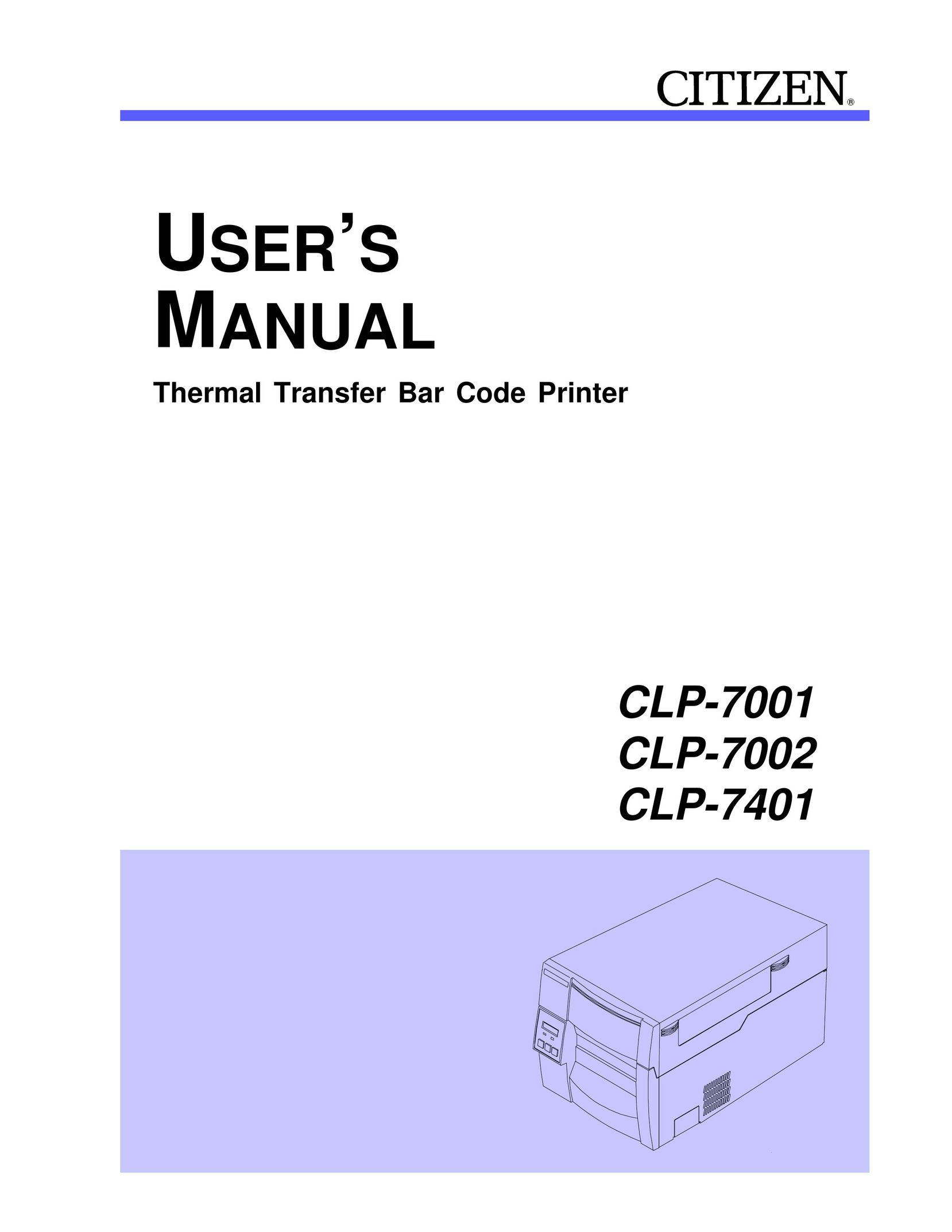 Citizen CLP-7001 Printer User Manual