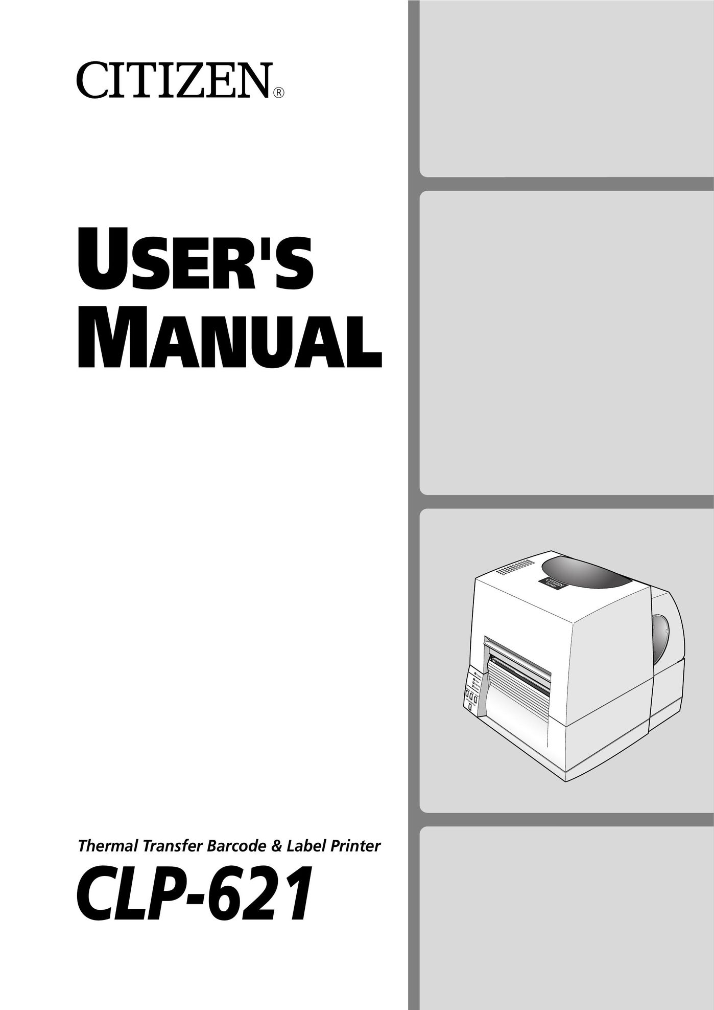 Citizen Systems CLP-621 Printer User Manual