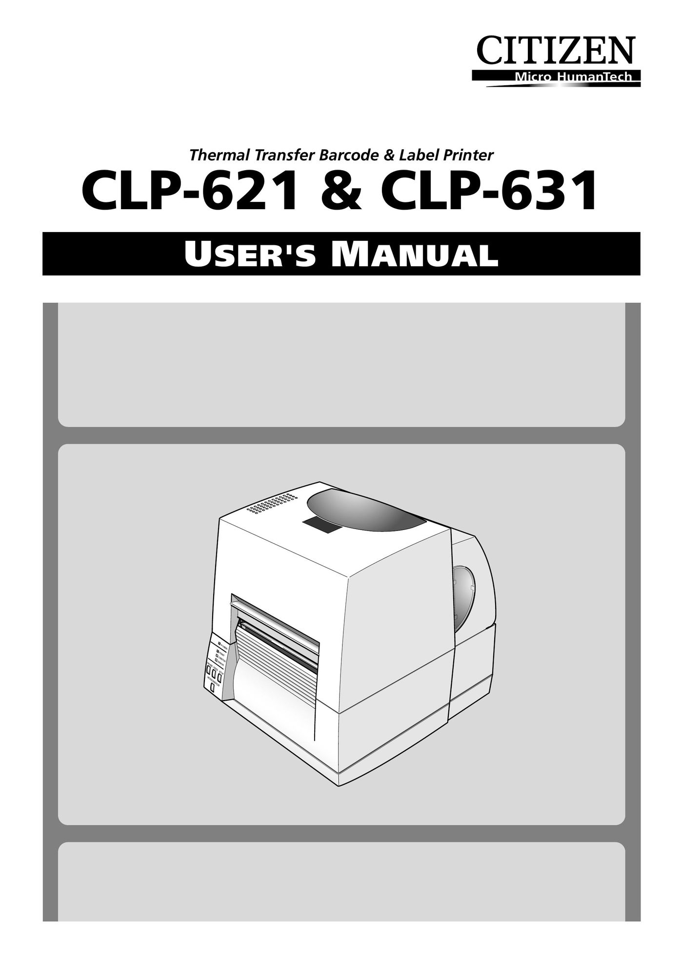 Citizen Systems CLP-631 Printer User Manual