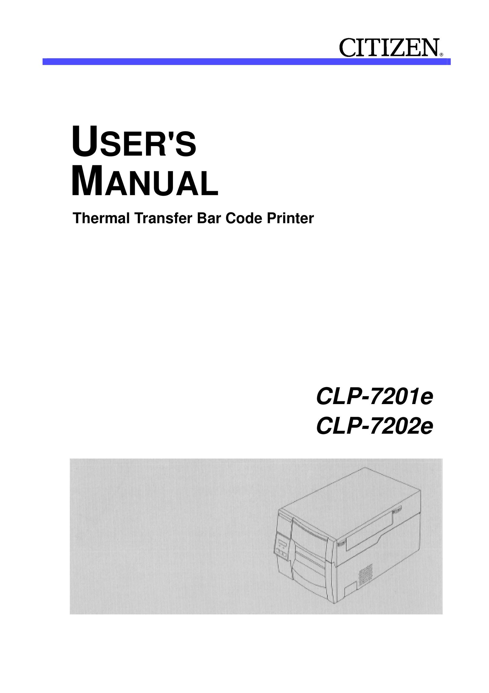 Citizen Systems CLP-7201e Printer User Manual