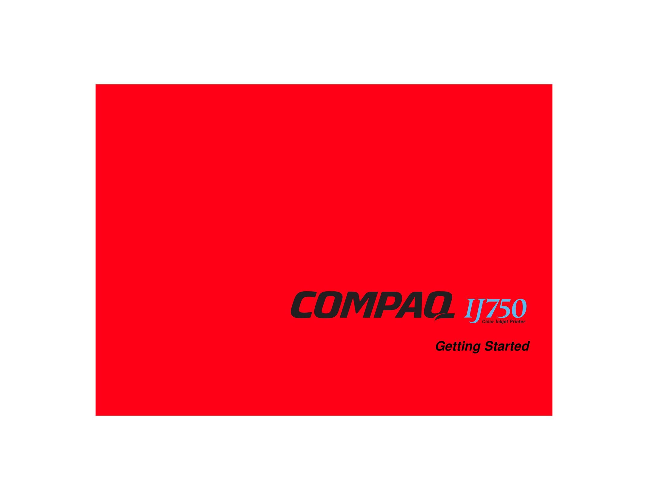 Compaq IJ750 Printer User Manual