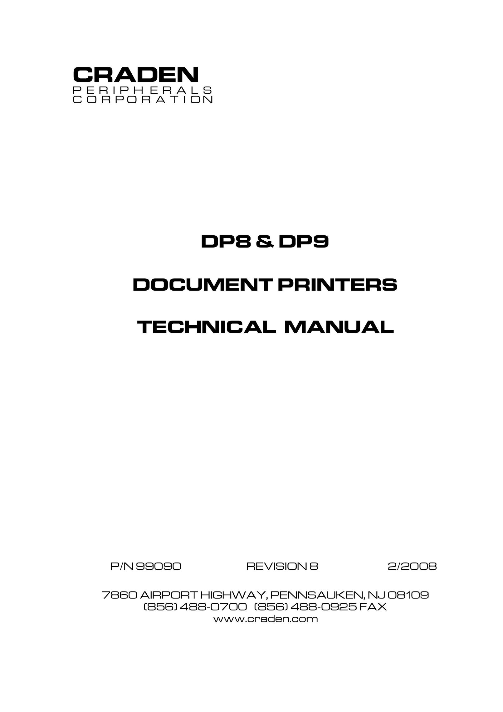 Craden Peripherals DP9 Printer User Manual