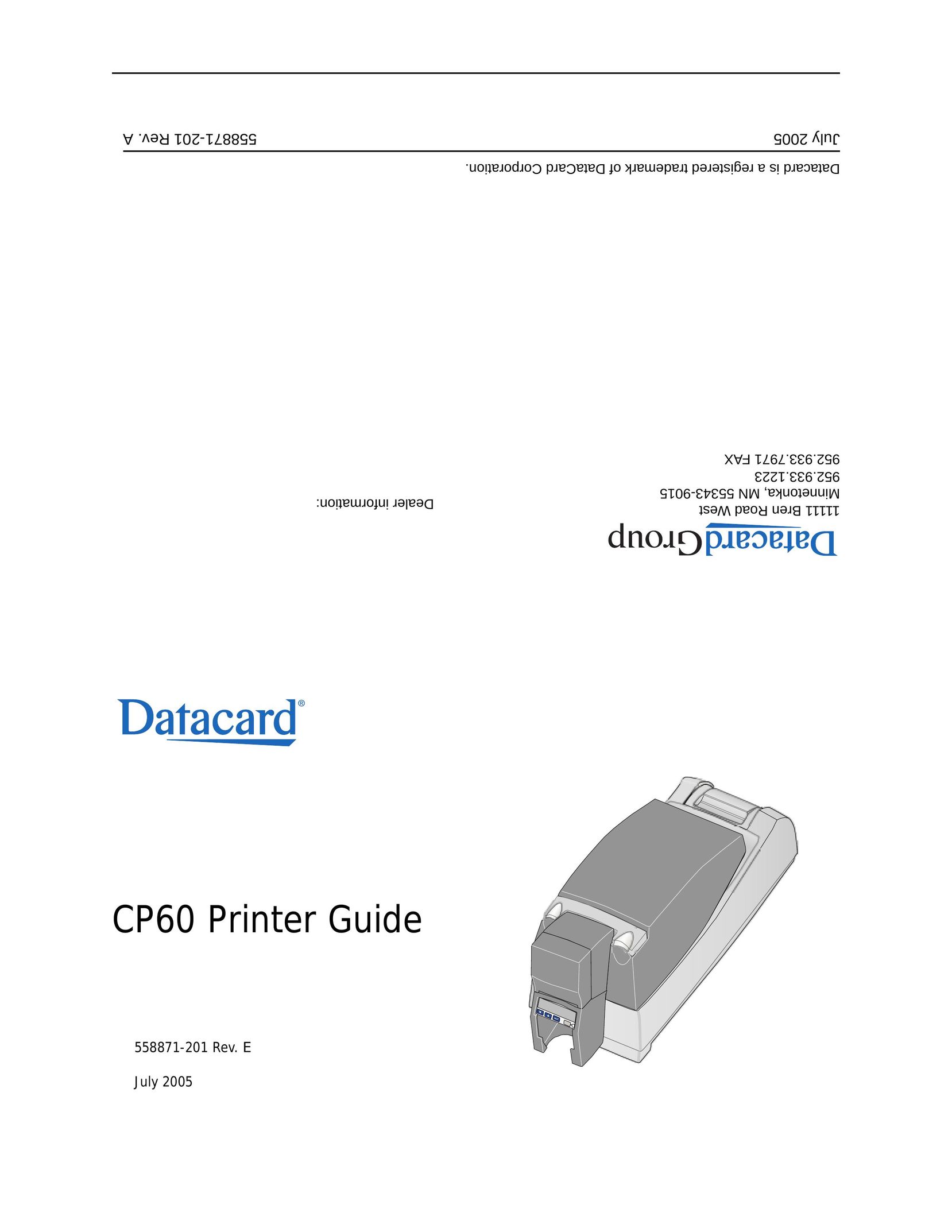 Datacard Group CP60 Printer User Manual