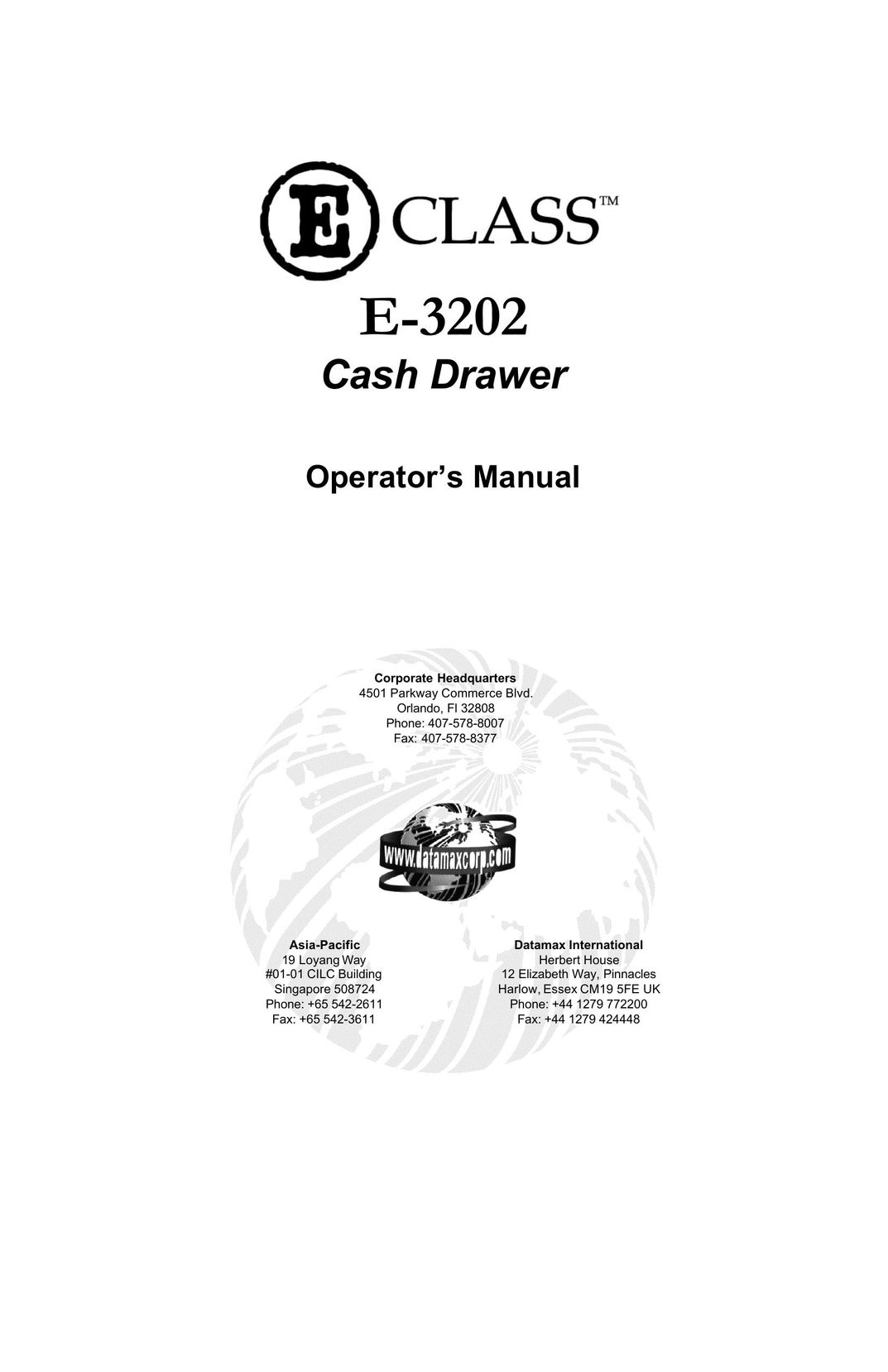 Datamax E-3202 Printer User Manual