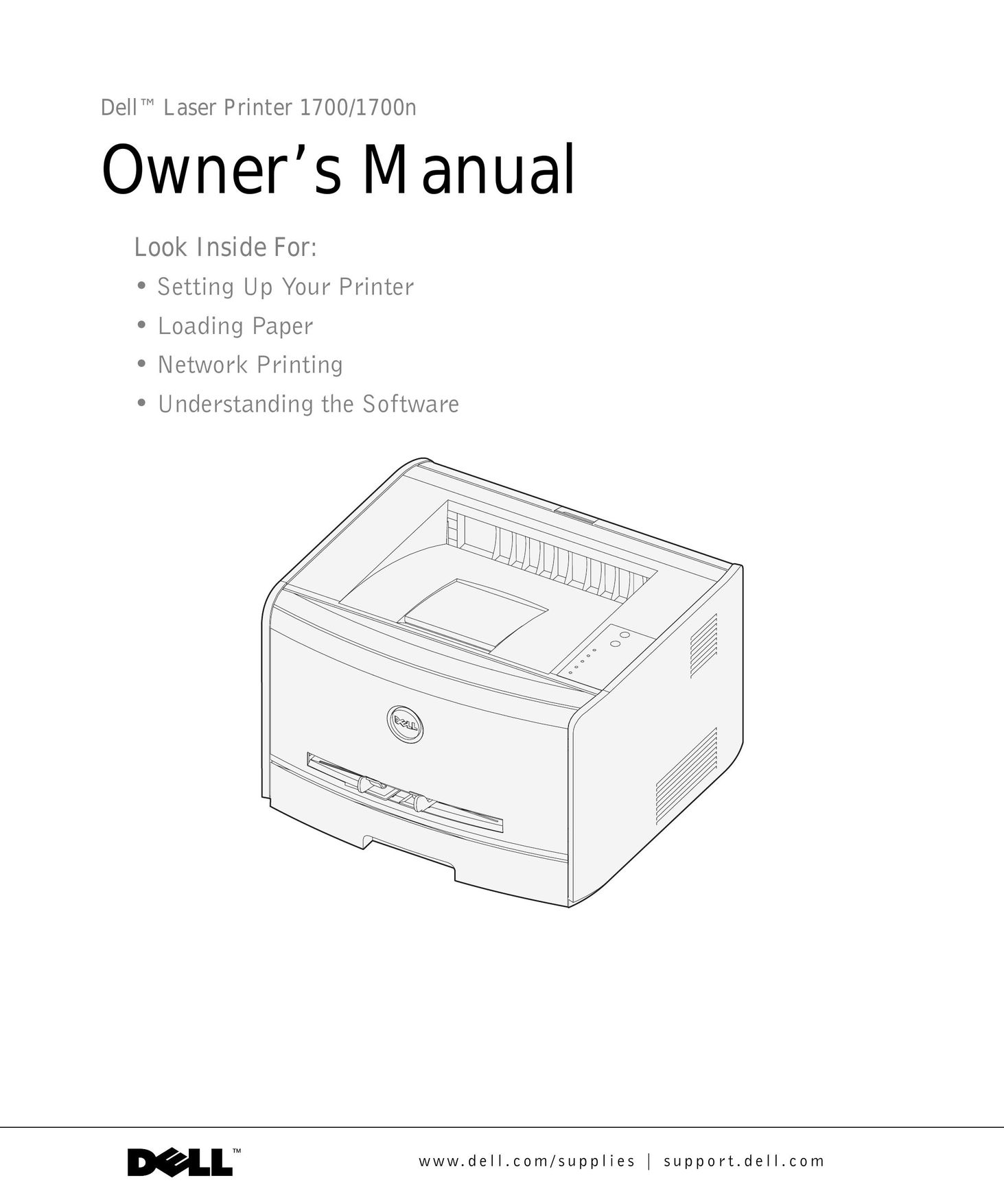 Dell 1700/1700n Printer User Manual