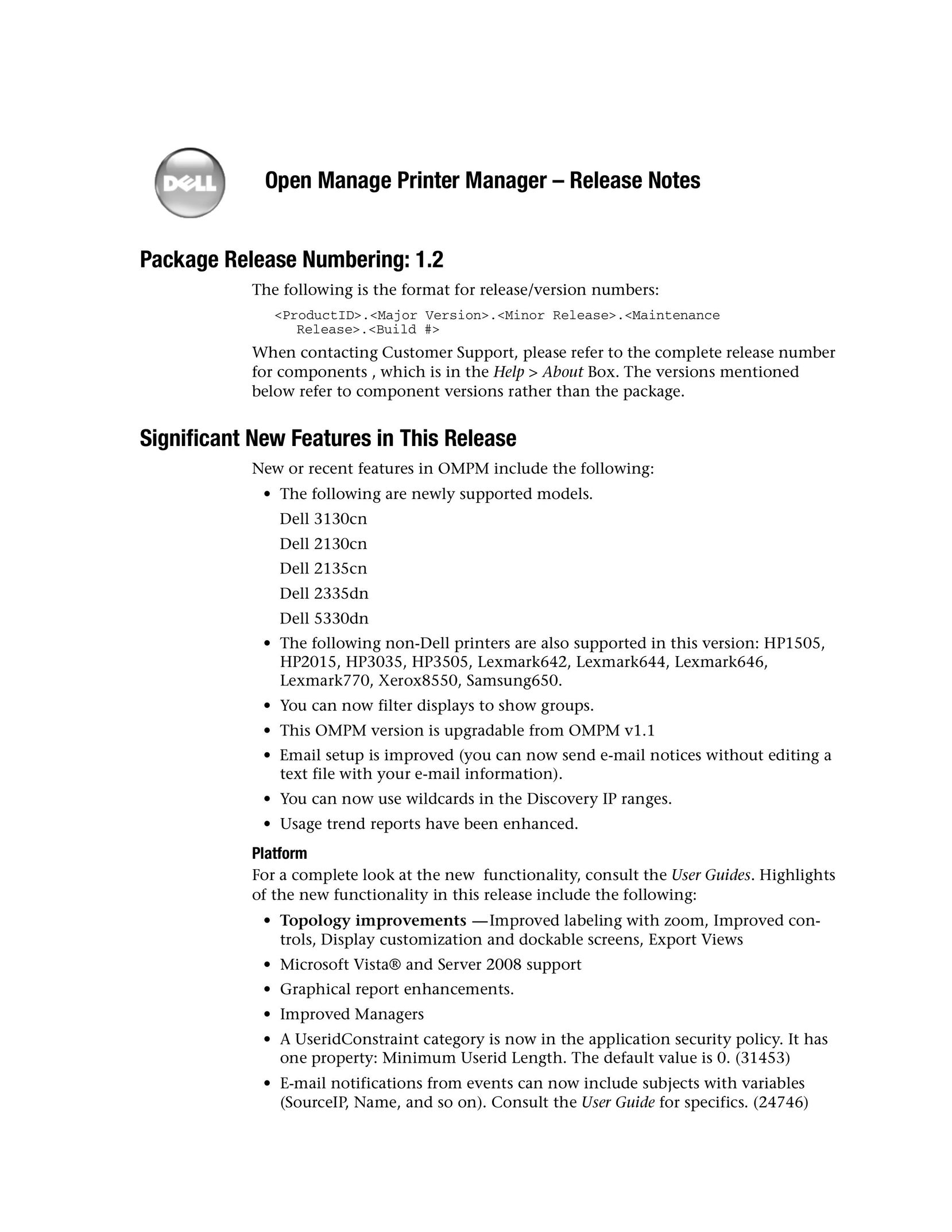 Dell 2135CN Printer User Manual